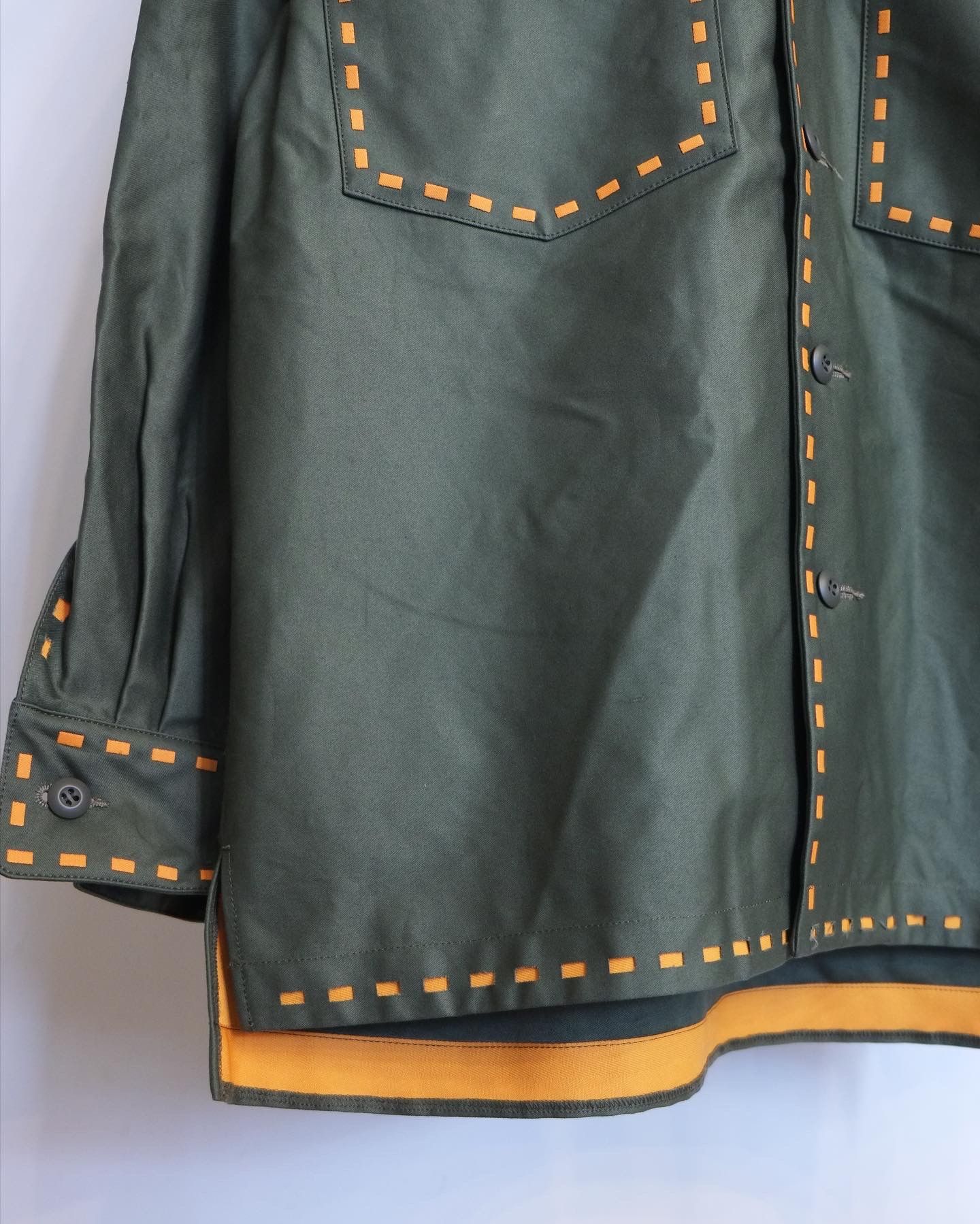 AMOK - 【定番デザイン】Laser Stitch Military Jacket / M-51