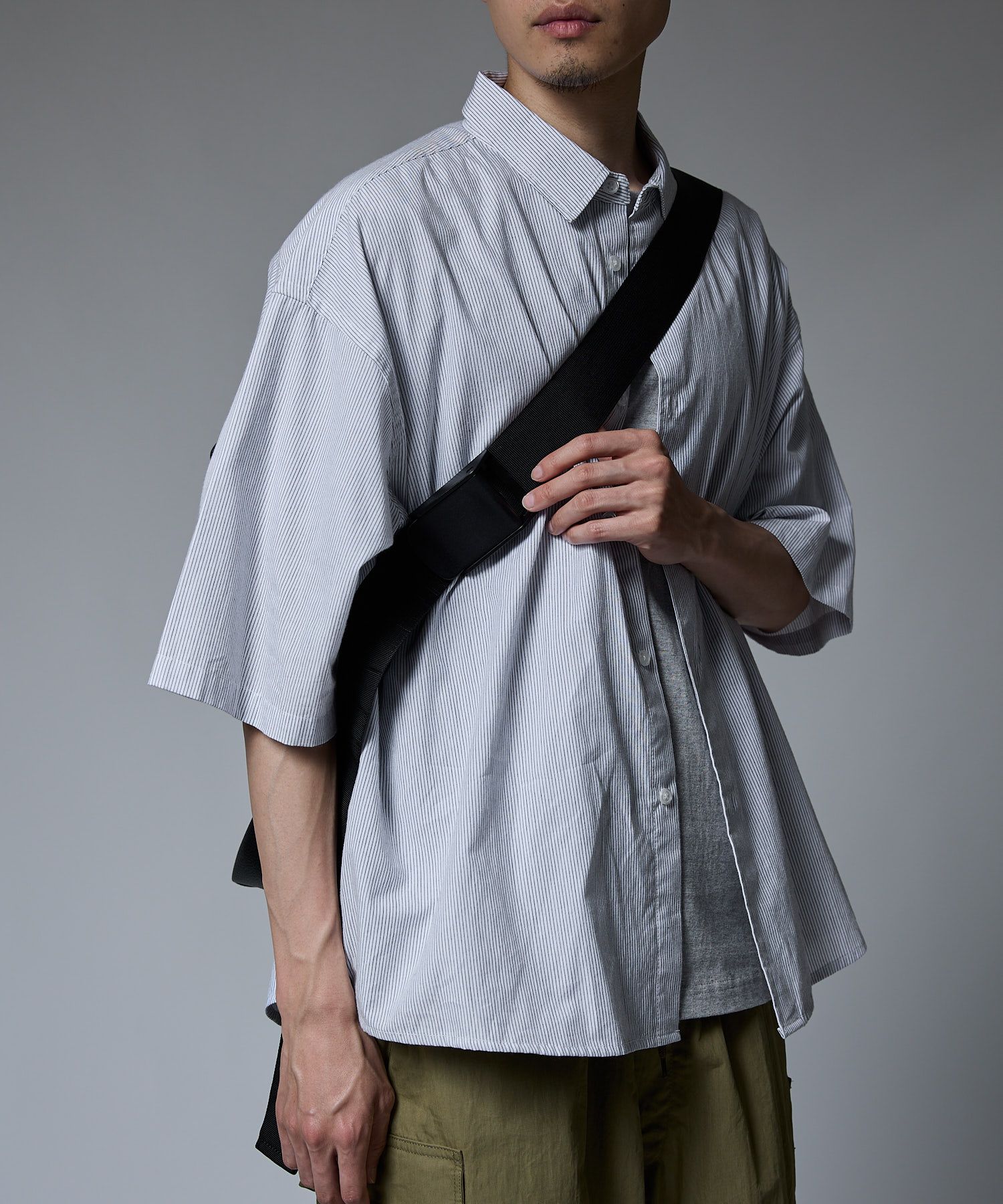 LEATHER MESSENGER BAG / レザー メッセンジャーバッグ / ブラック /  MTM-BG-0304-25-D