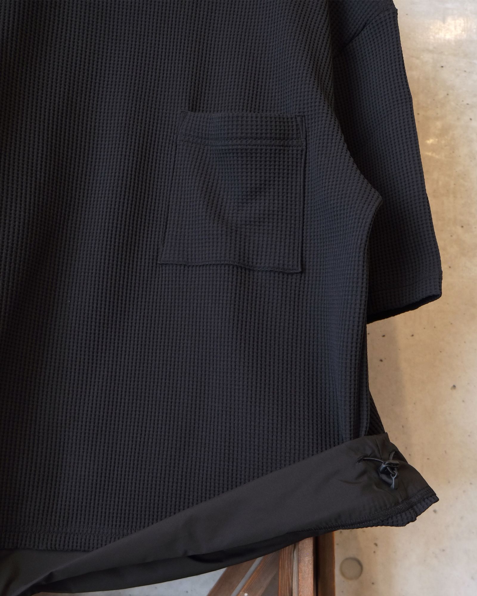 SOLOTEX Waffle S/S Tee / ショートスリーブTシャツ / ブラック /MW-CT26106
