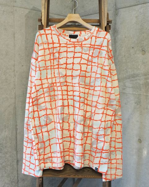 Net L/S Waffle Thermal / ワッフル ロングスリーブTシャツ / レッド / PD-262-LCS-022
