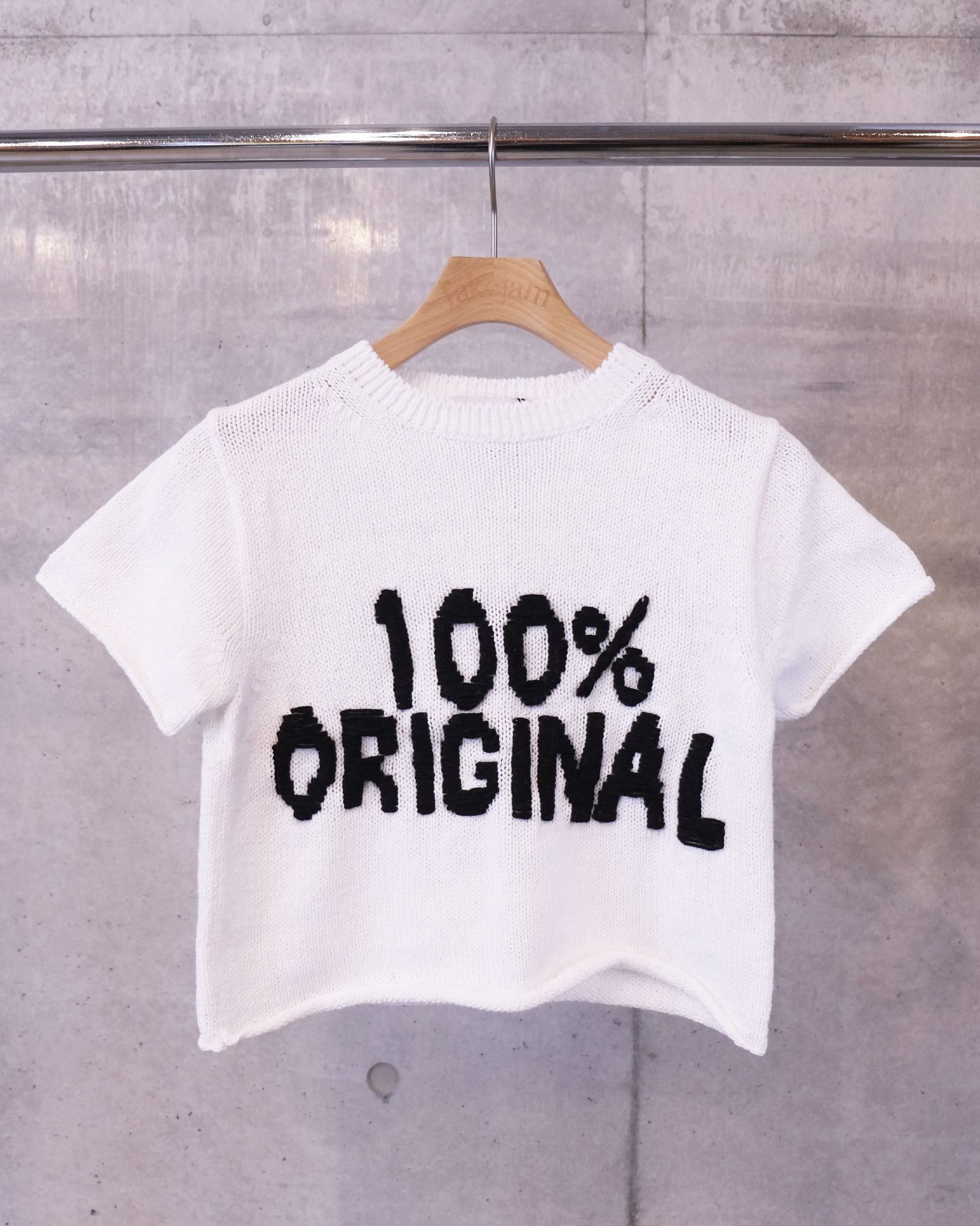 Message Tee / White"100%ORIGINAL"