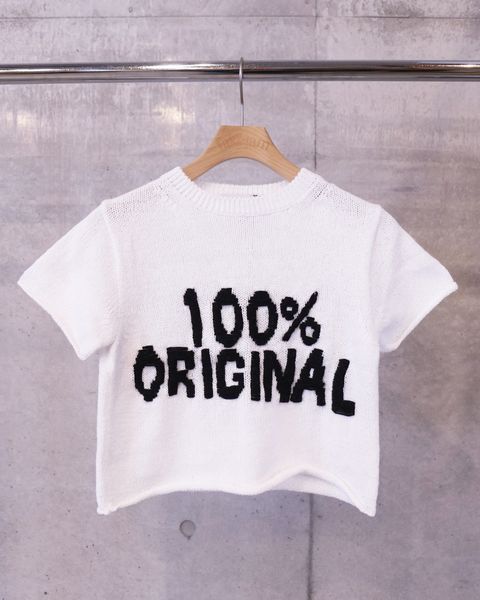 Message Tee / White"100%ORIGINAL"