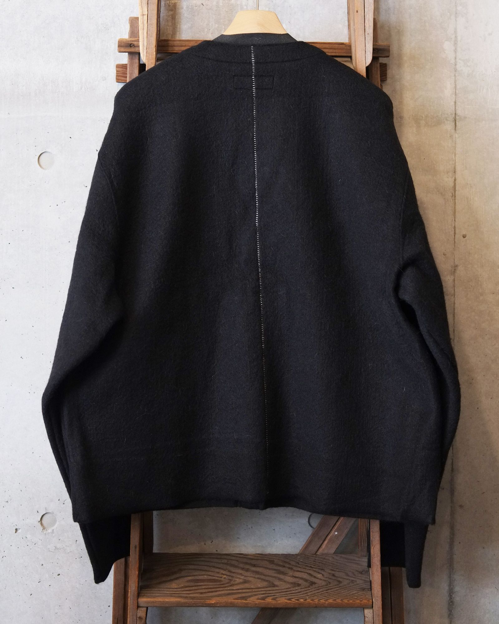 Cut Off 1B Cardigan(NEEDLE SHAGGY MOHAIR) / カーディガン / ブラック / M-P2-KW6