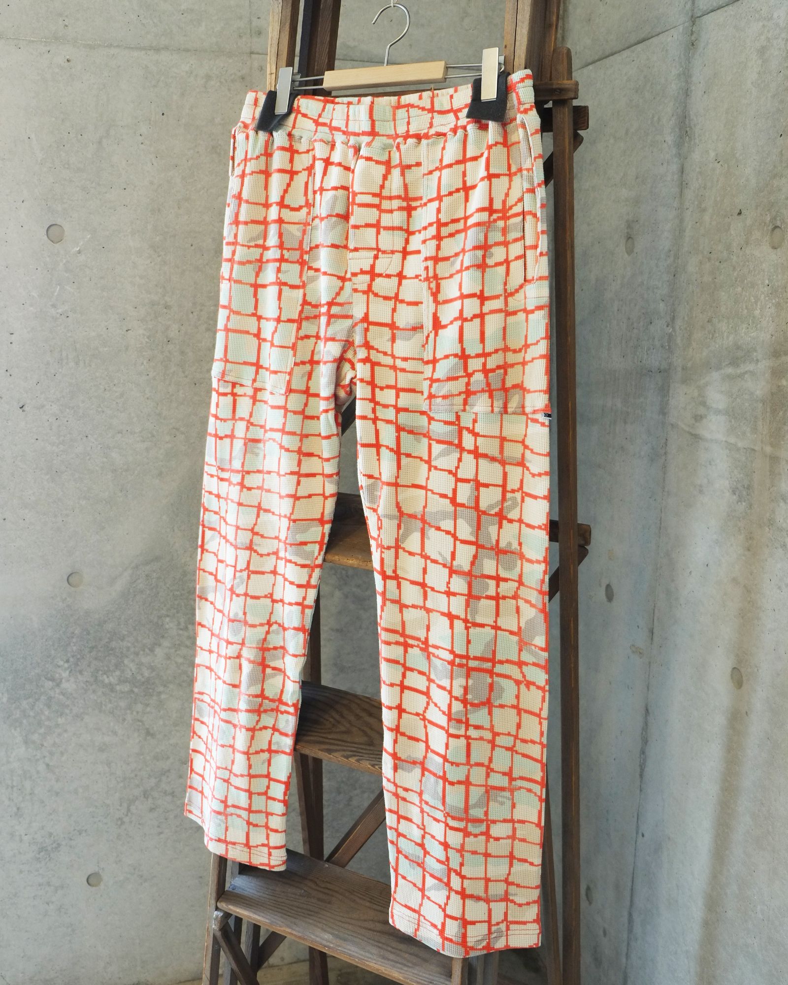 Net Waffle Pants / ワッフル パンツ / レッド / PD-262-BT-082