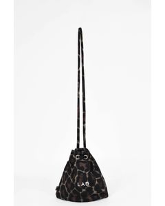 Leopard Mini Drawstring Bag