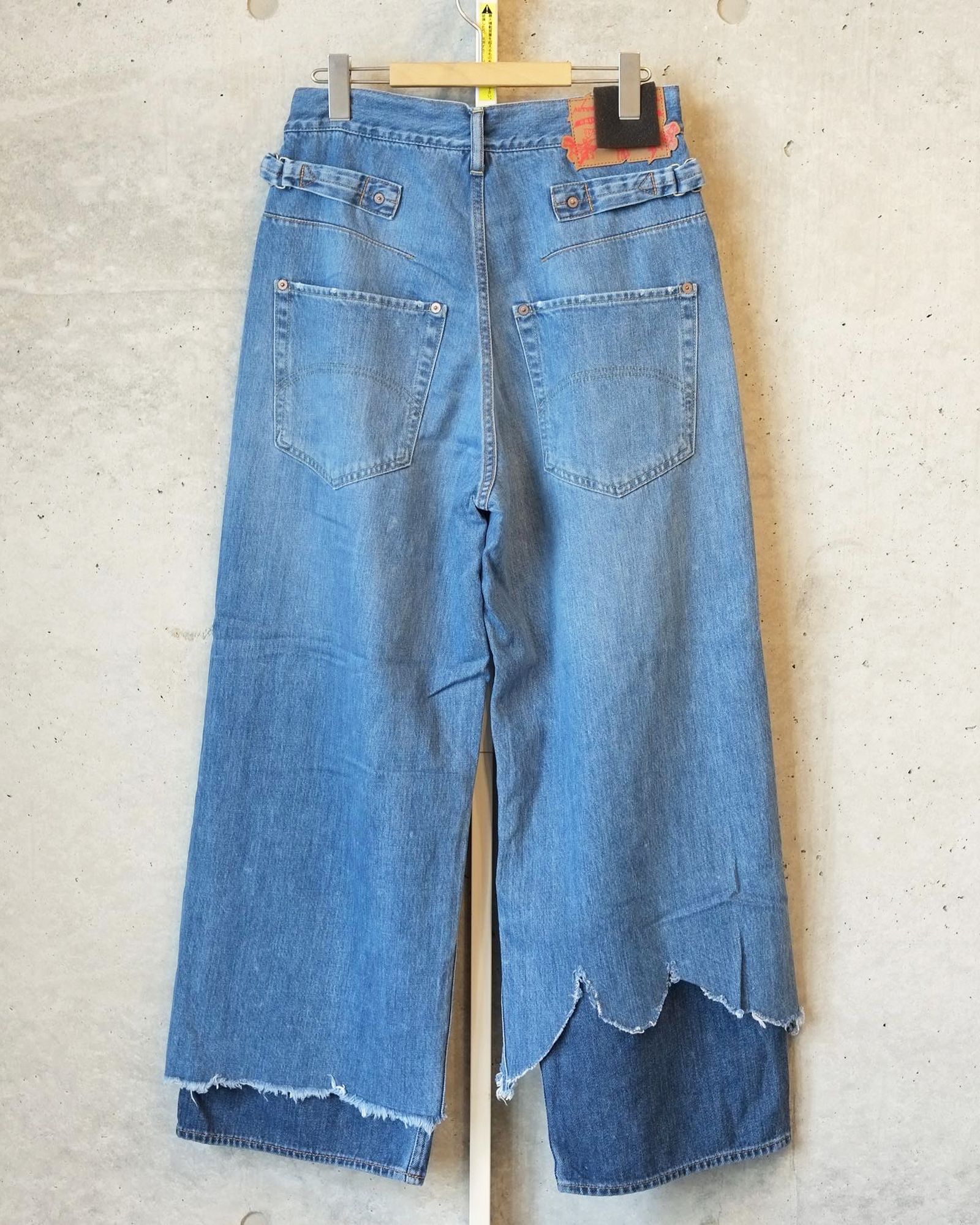 Damage Layered Denim Pants