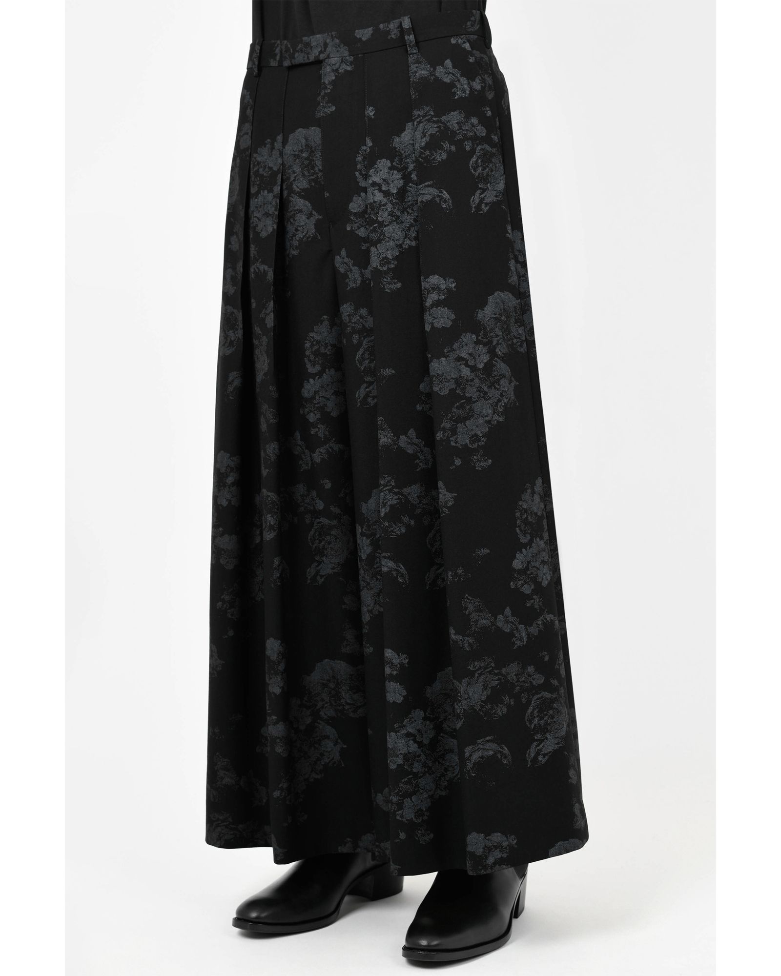 New Rose Mix 2Tuck Wide Flare Slacks