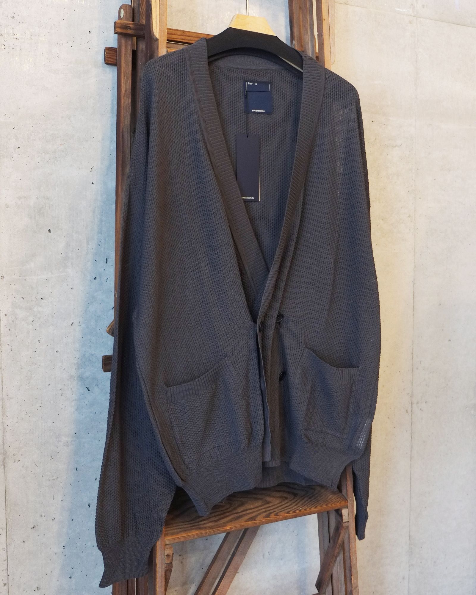 Dappled sunlight Double Knit Cardigan / カーディガン / チャコール / MW-KT26101