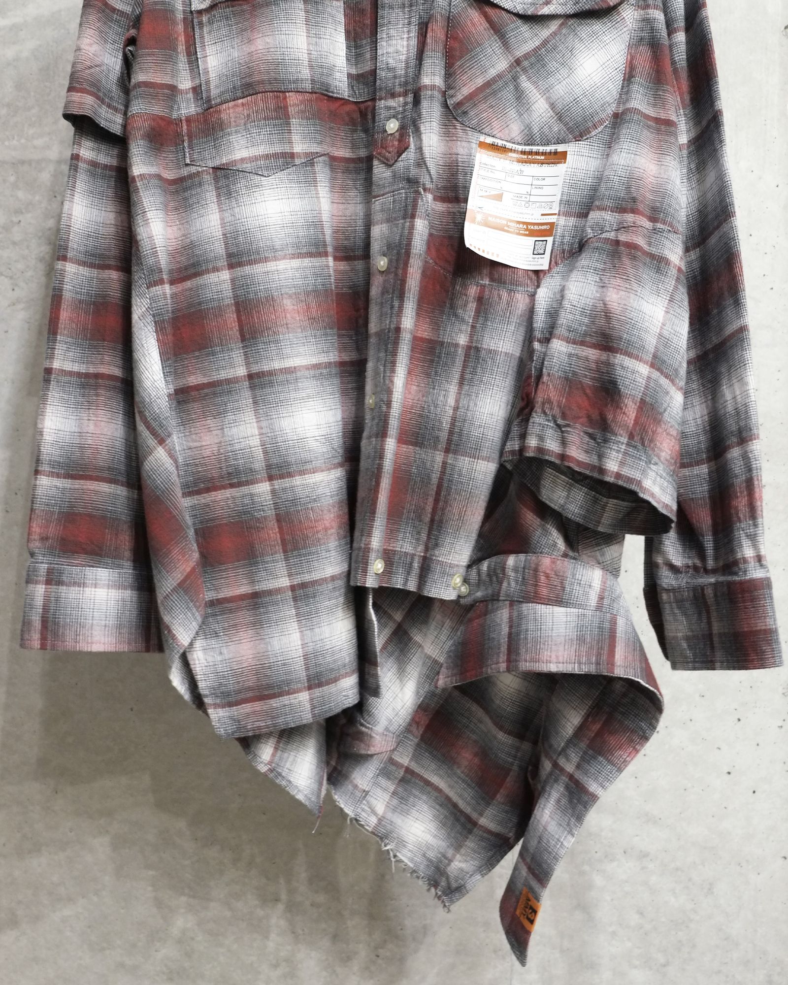 Deconstructed Ombre Check Shirt