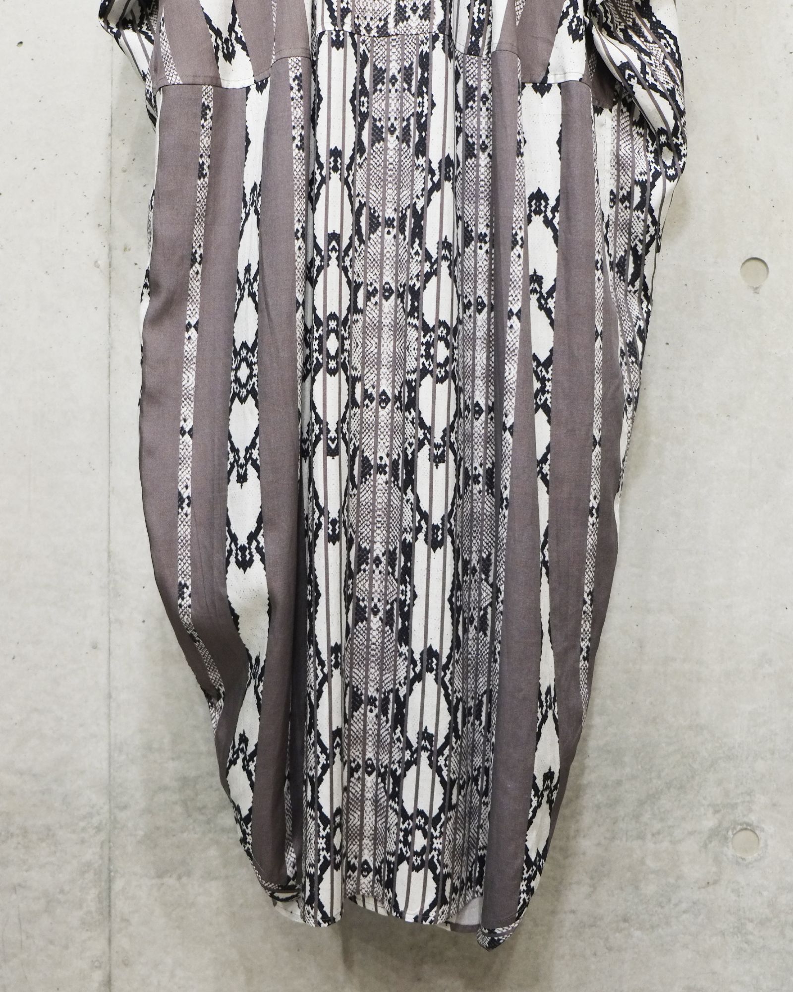 Open Collar Shirt Dress