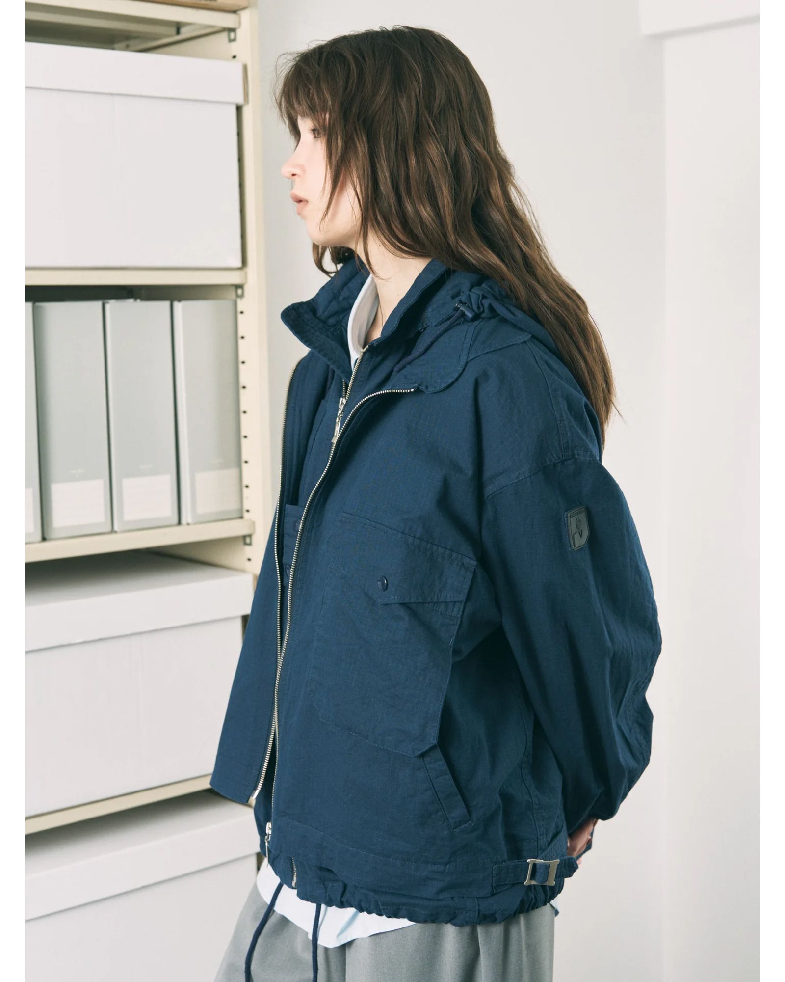 Visor Double Zip Jacket / ワークジャケット / ネイビー / PD-262-JK-091