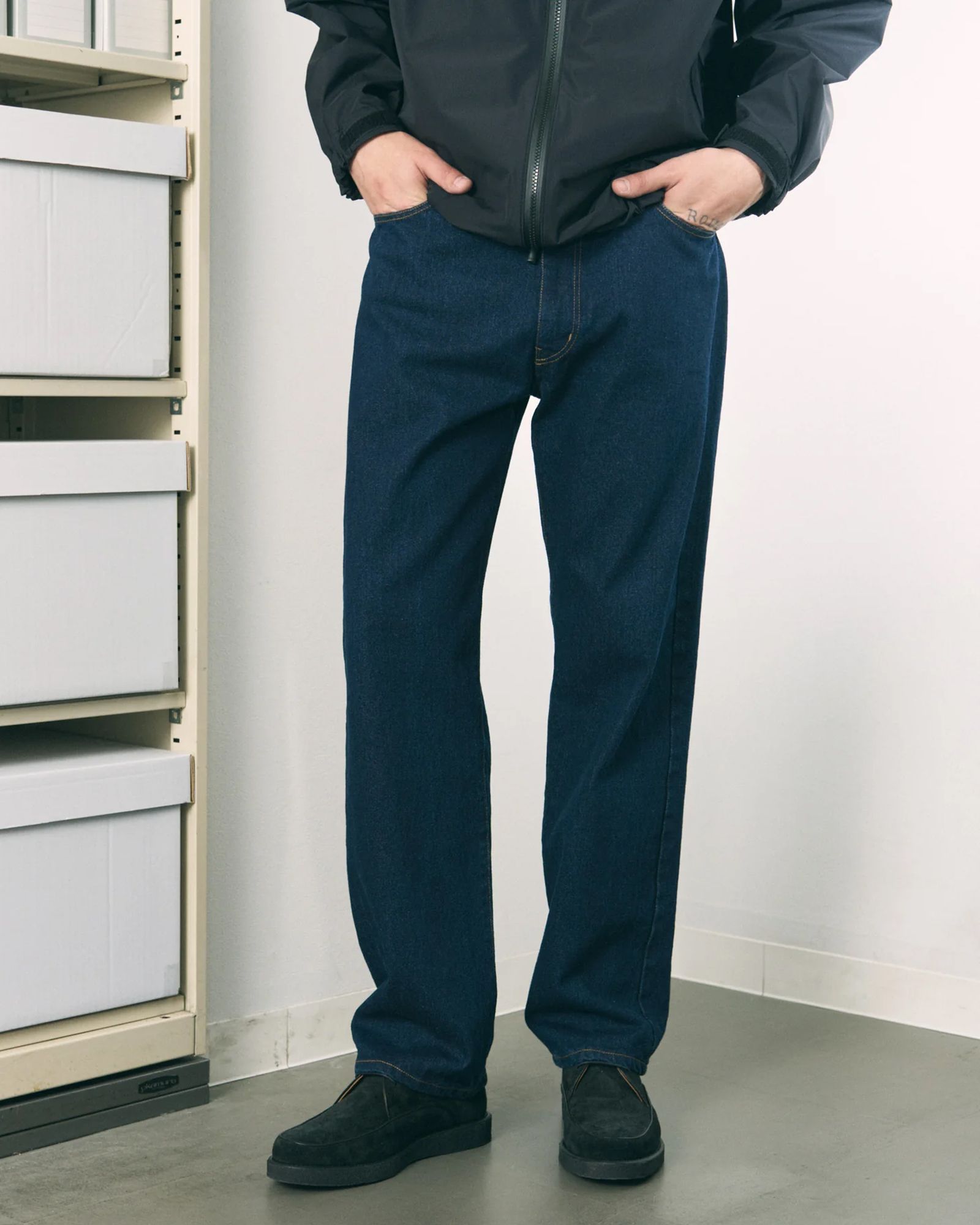 6 Pocket Jeans Straight / ストレート デニムパンツ / ネイビー / PD-262-BT-051