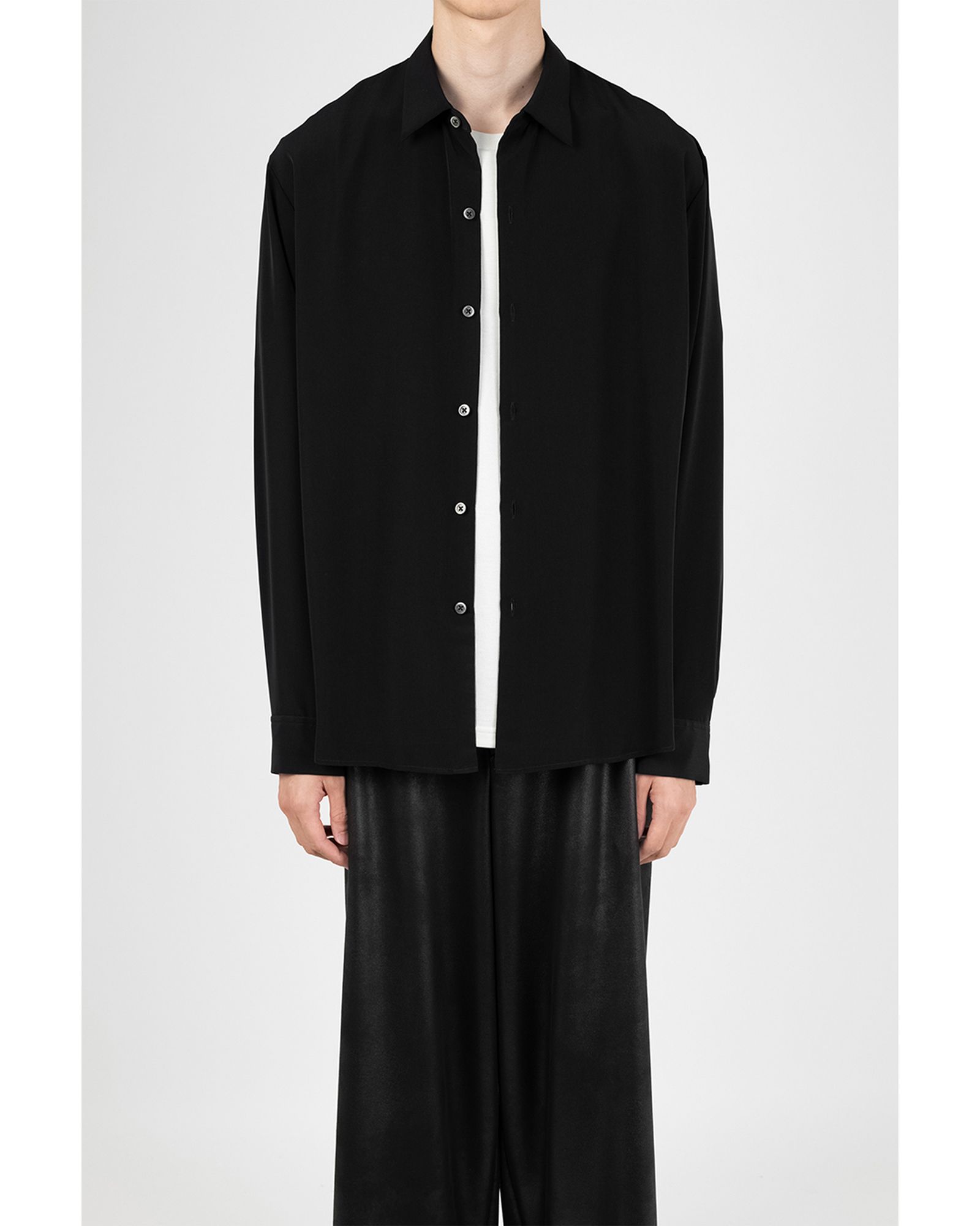 DECHINE COMFORT SHIRT / ロングスリーブ シャツ / ブラック / 2226-104