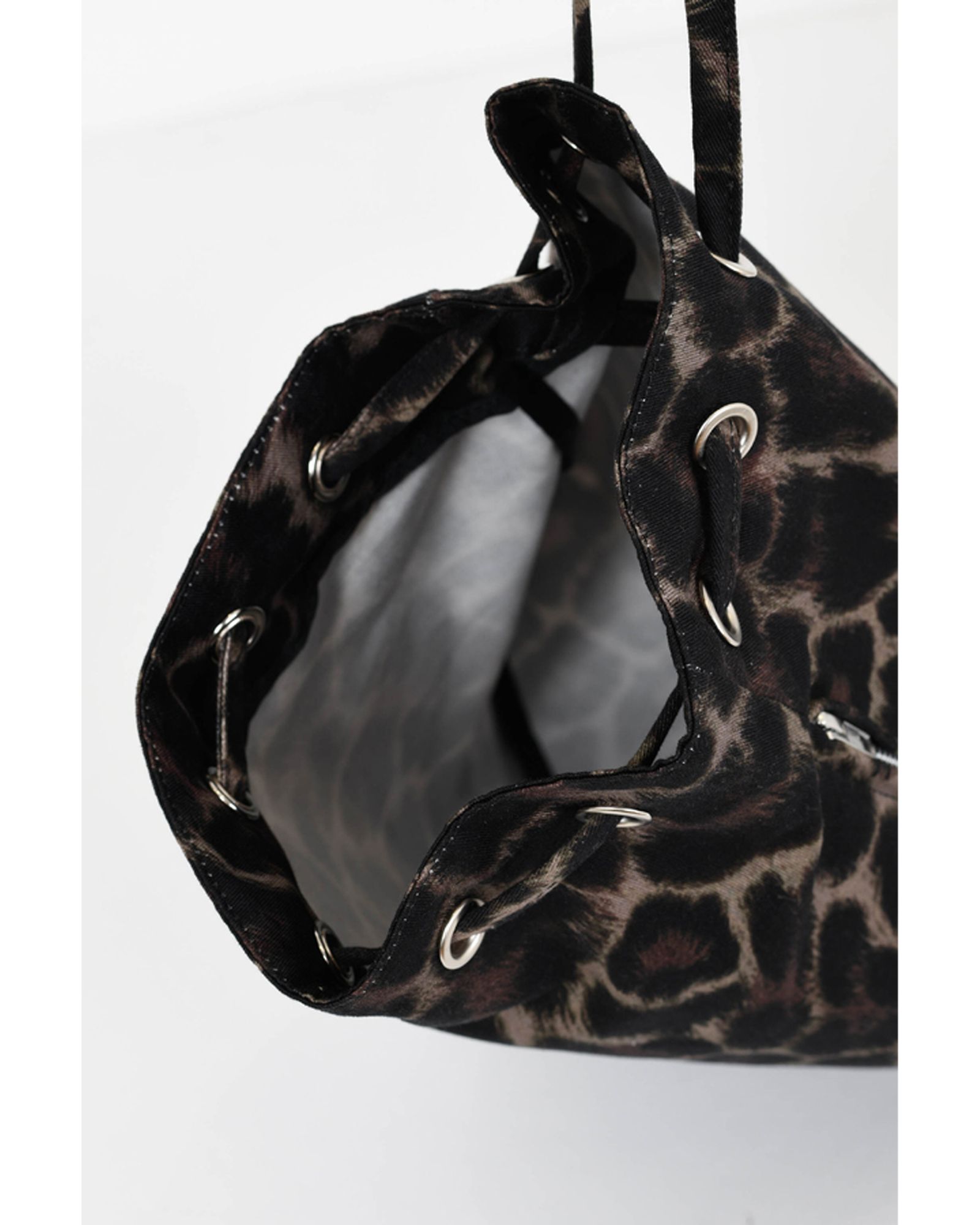 LAD MUSICIAN - Leopard Drawstring Bag | fakejam