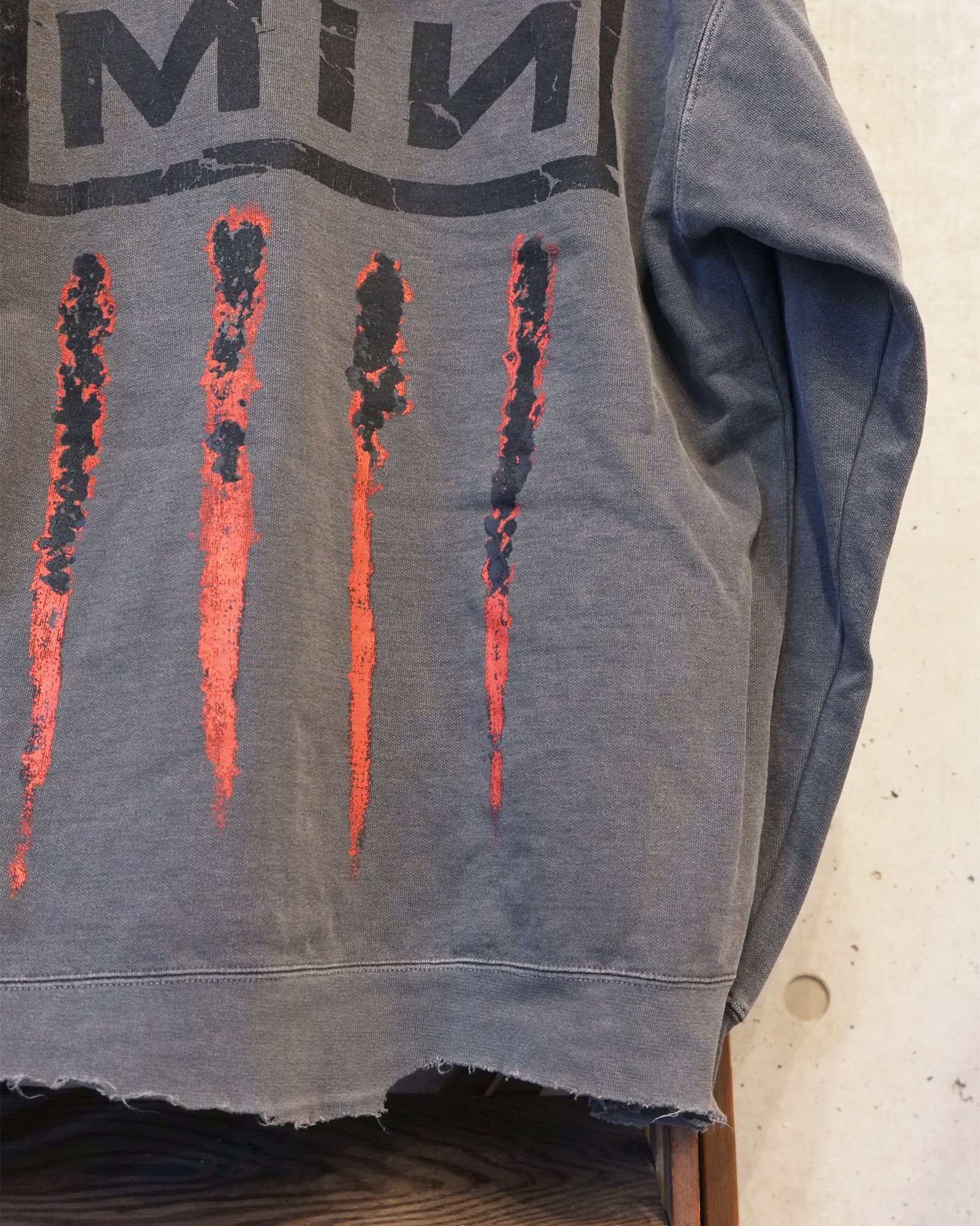 Bootleg Hoodie With Damaged(ERROR S) / パーカー / ブラック / M-P4-BG10