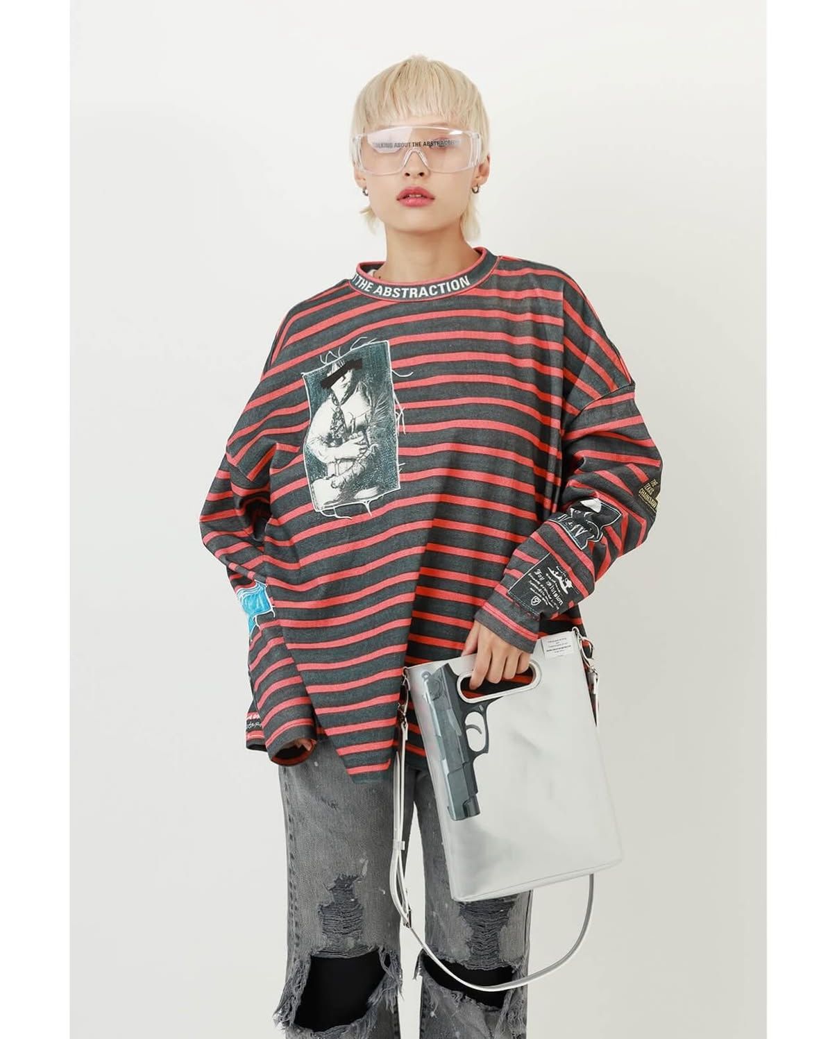 Art Replica Mock Neck TEE