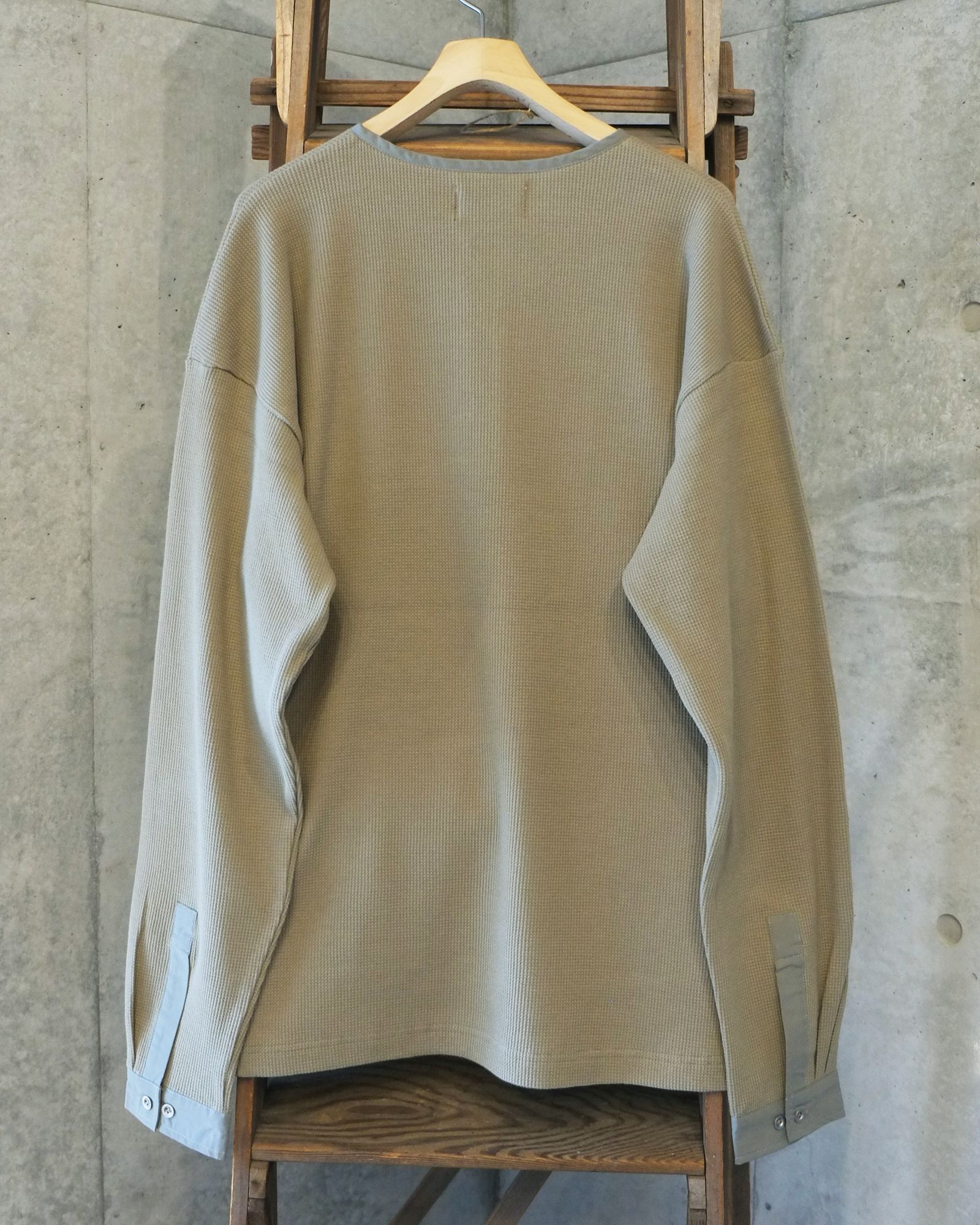 Double Henley L/S Tee / ヘンリー ロングスリーブTシャツ / オリーブドラブ / PD-262-LCS-041