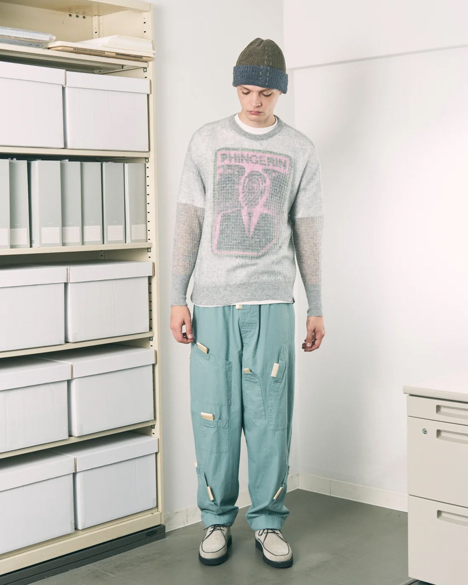 Pull Tab Flight Pants / フライトパンツ / フェードミント / PD-262-BT-061