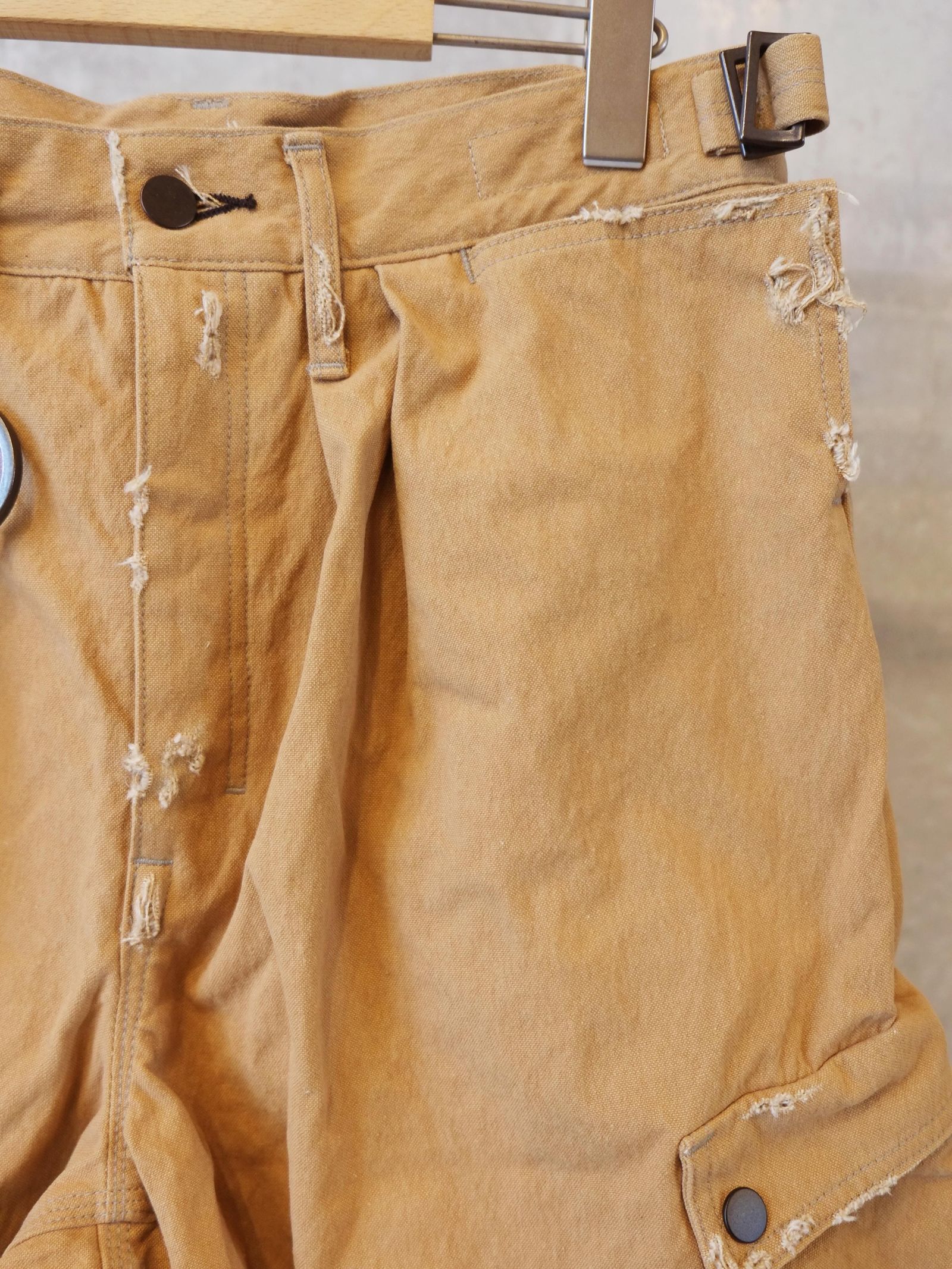 Heavy Cargo Short With Damaged(AGED CANVAS)