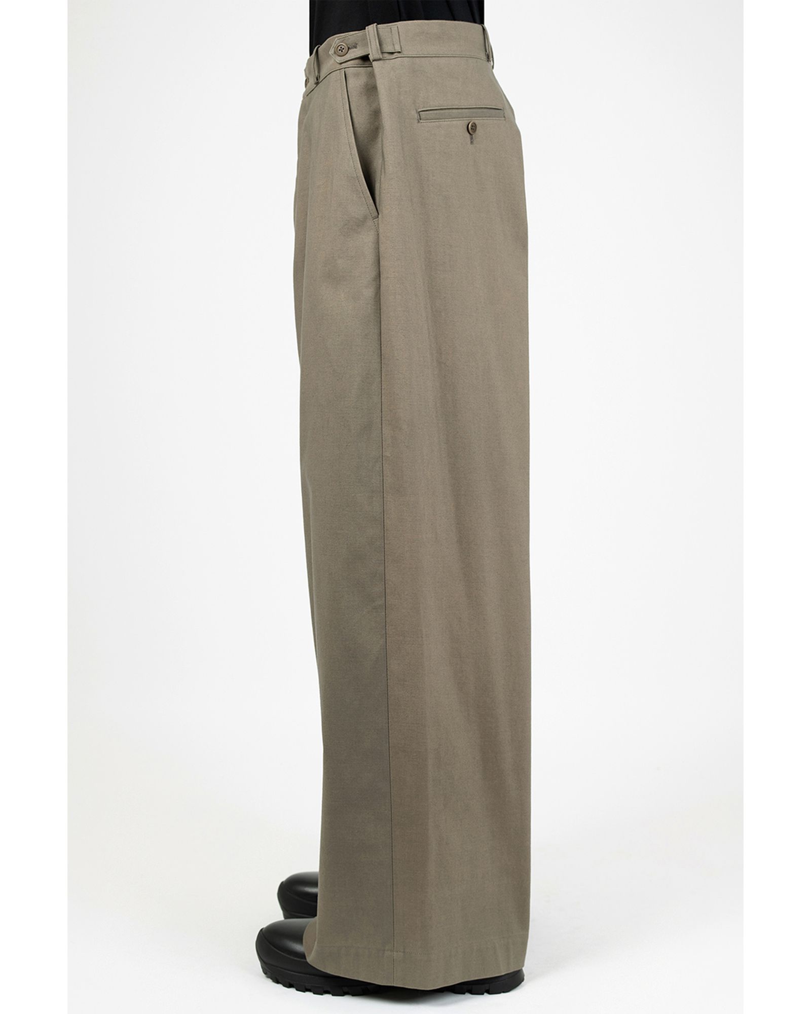 C/N CORDURA BACKSATIN BAGGY PANTS / バギーパンツ / グレーベージュ / 2226-559