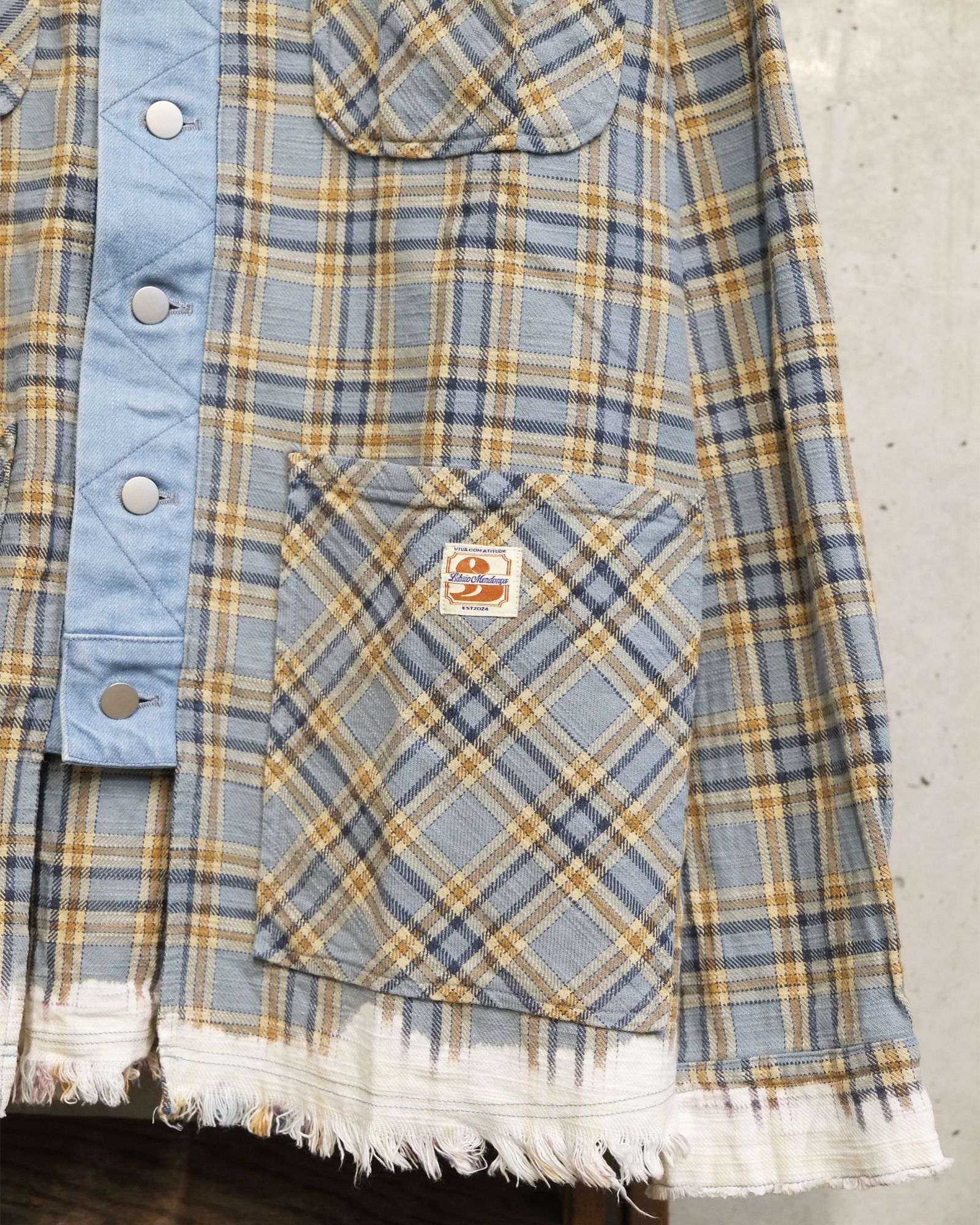 Docking Check Shirt / シャツ / ブルー チェック / LM-26aw-2218