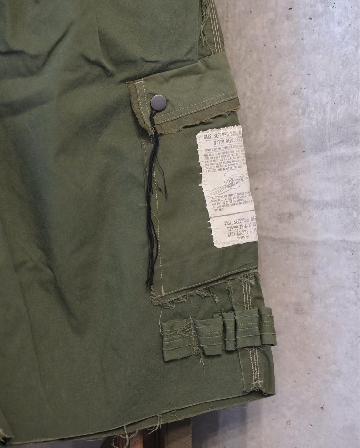 MINUS - Slash Seam HBT Short(VINTAGE US ARMY SLEEPING BAG