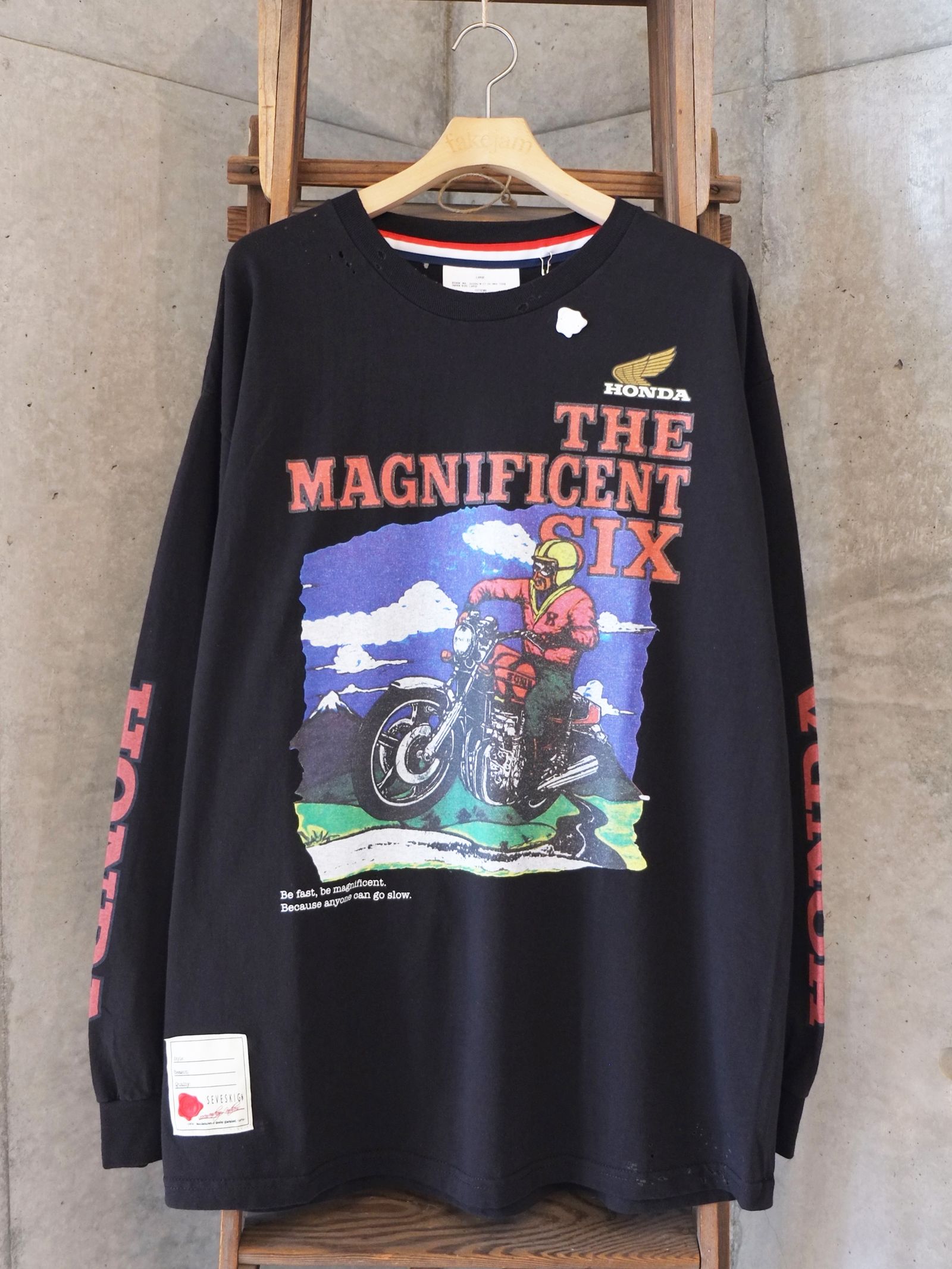Honda vs SEV CBX1000 L/SL TEE / ロングスリーブ Tシャツ / ブラック / CT-SV-NRA-1008