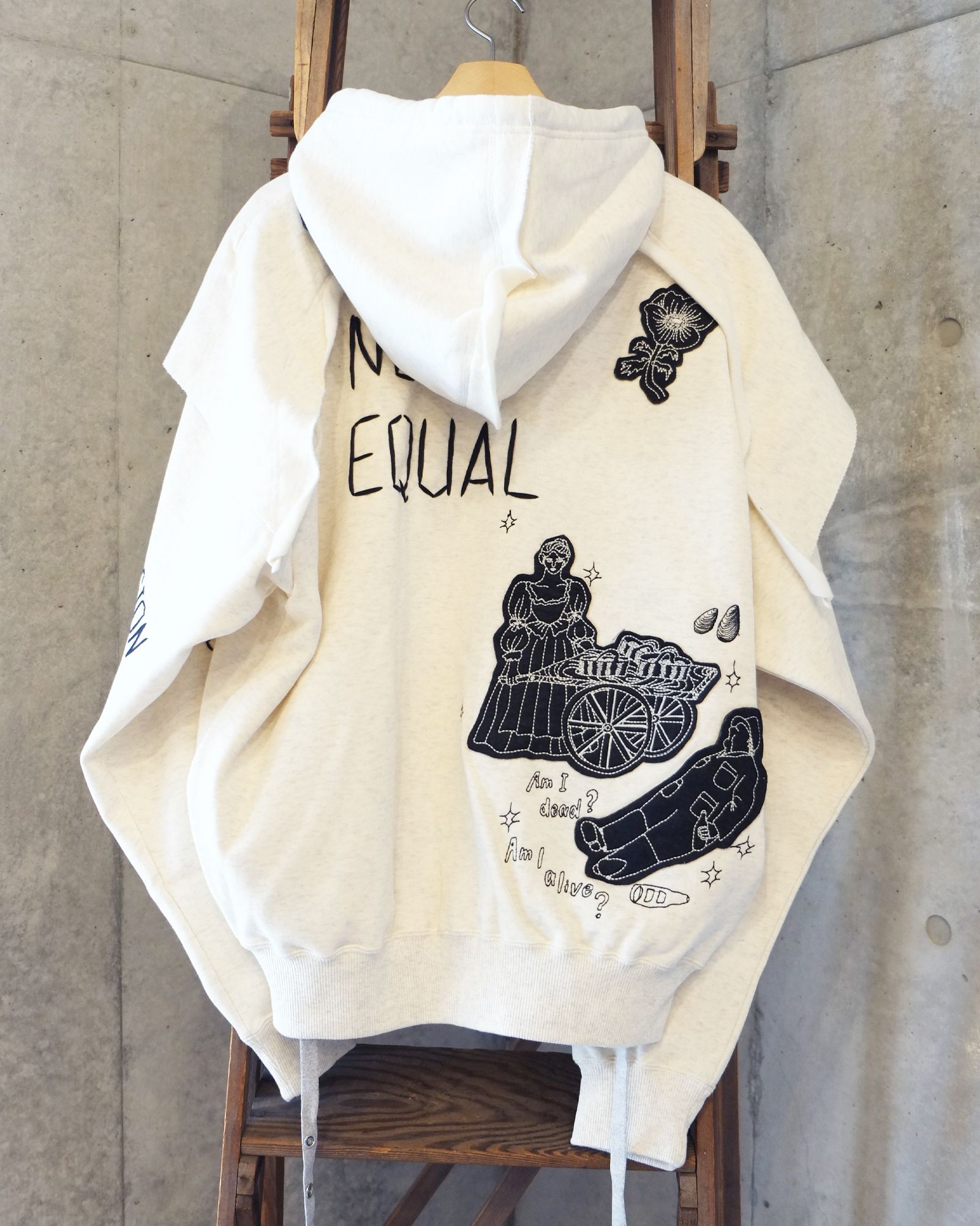 I Normie Zip Hoodie / ジップアップパーカー / ホワイト / SW-SV-NRA-1001