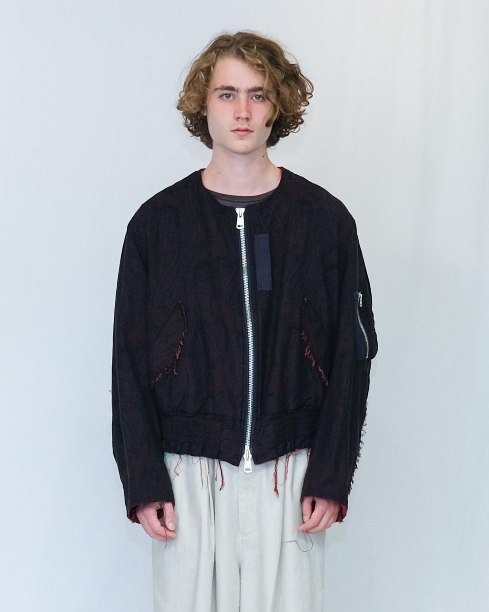 Jacquard Bomber Jacket