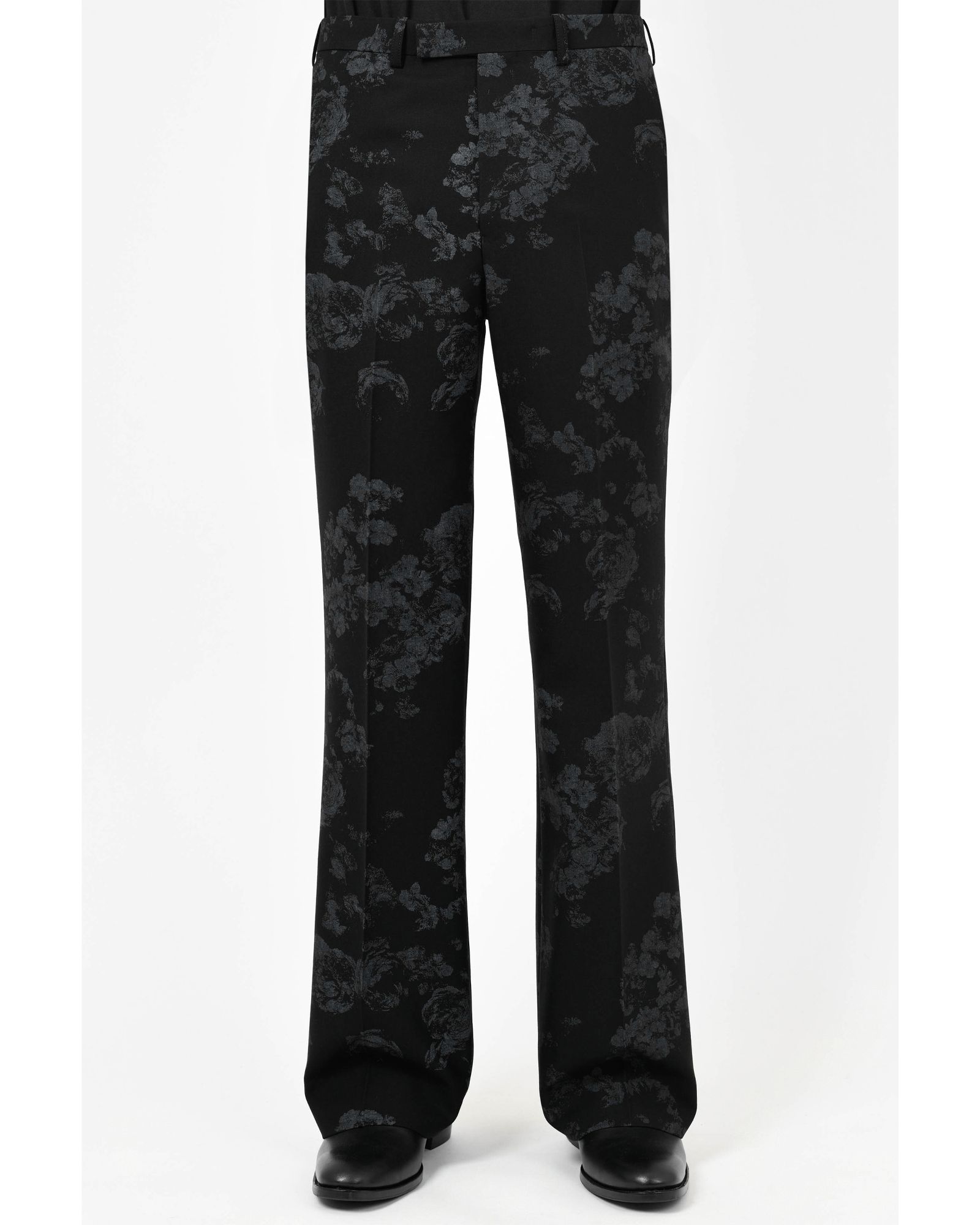 LAD MUSICIAN - New Rose Mix Slim Flare Slacks | fakejam