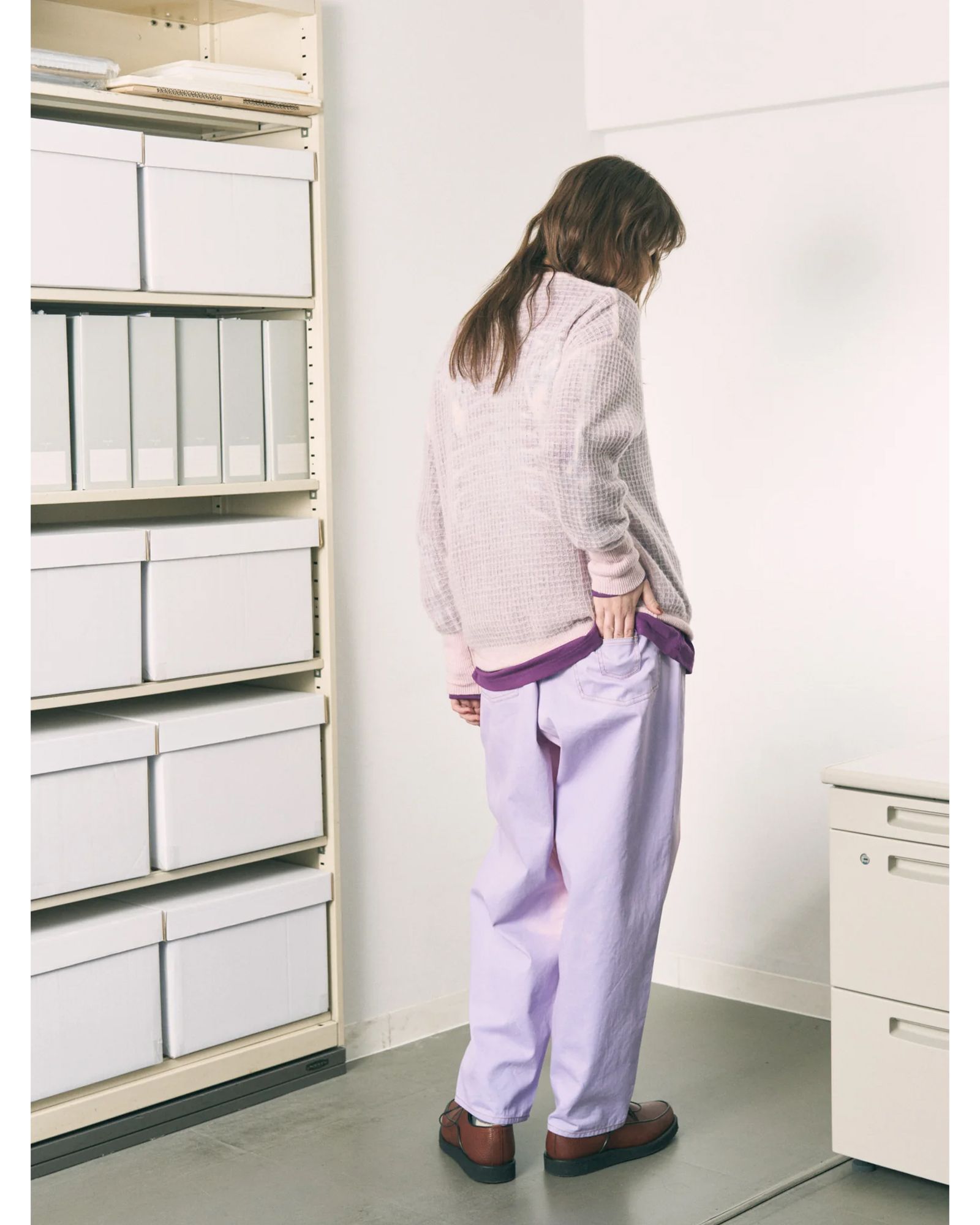 Aiy Merino Waffle Sweater / ニット / ピンク / PD-262-KN-071