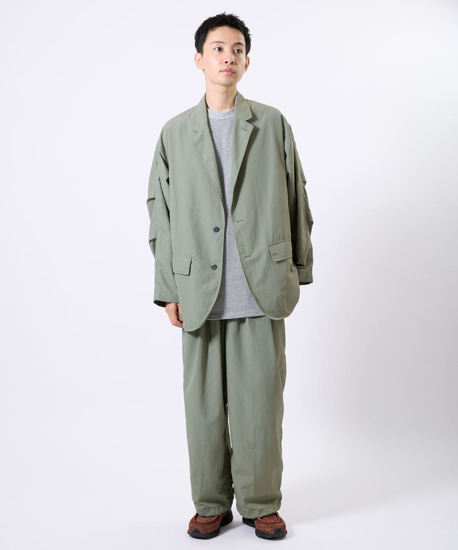 Supplex® DAILY LOOSE 2B JACKET / ルーズ 2Bジャケット / グレー / MTM-JK-0384-26-C