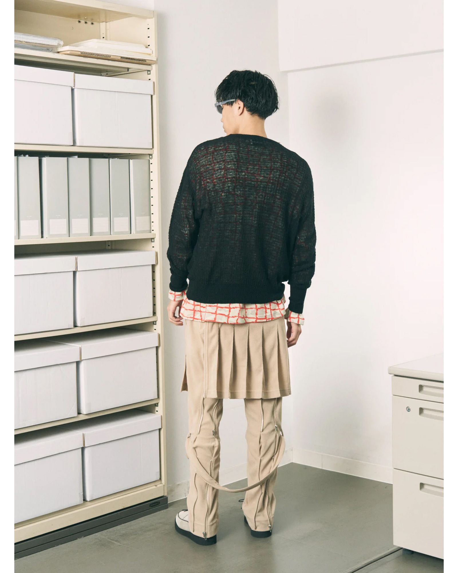 Aiy Merino Waffle Sweater / ニット / ブラック / PD-262-KN-071
