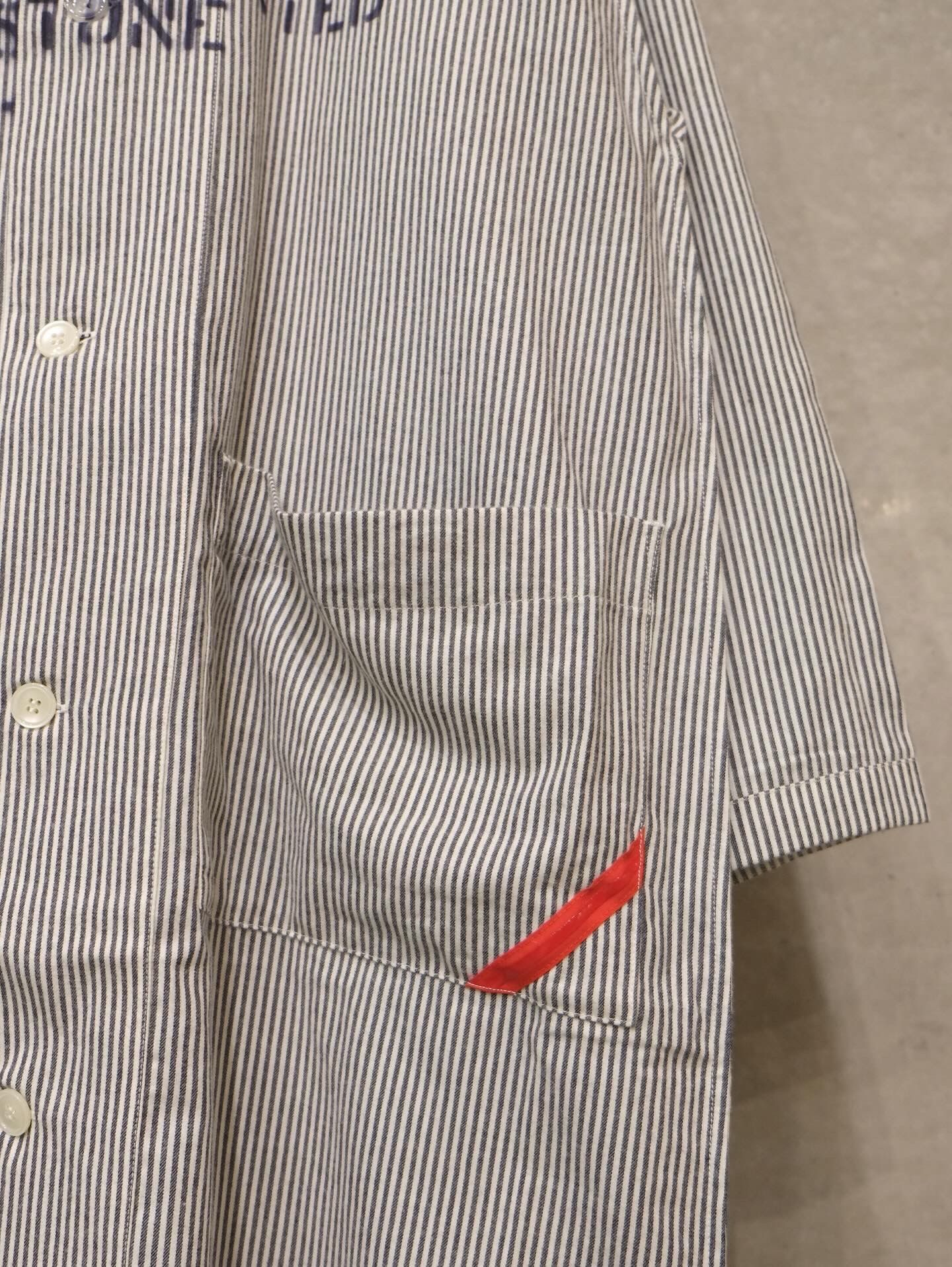 Hand-Stenciled Sleeper Stripe