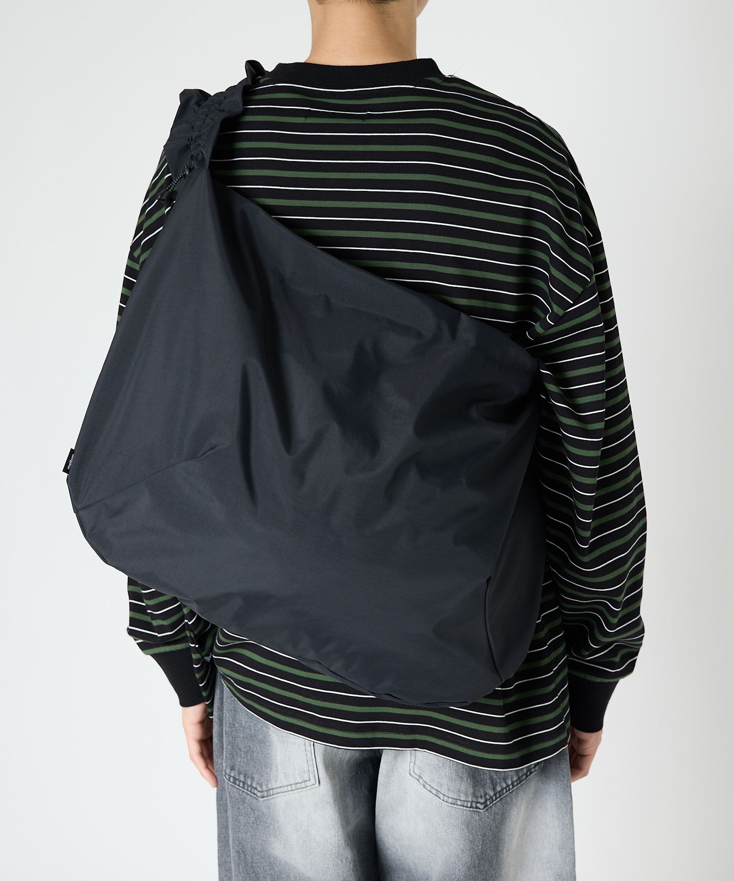 GATHER MESSENGER BAG / ギャザー メッセンジャーバッグ / ブラック /  MTM-BG-0372-26-A