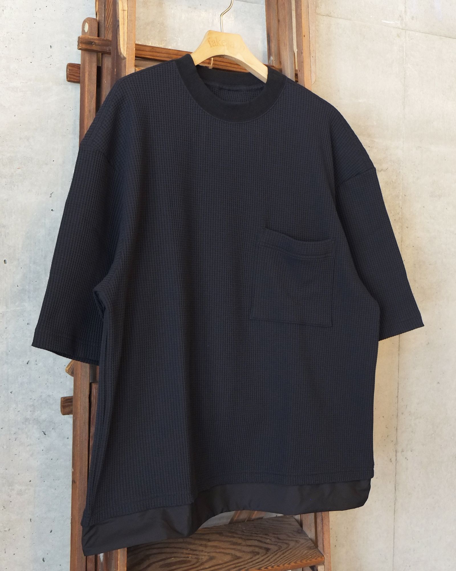 SOLOTEX Waffle S/S Tee / ショートスリーブTシャツ / ブラック /MW-CT26106