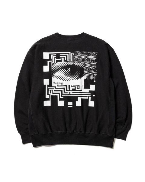 F-lagstuf-F MIX SWEATER - GRAY / XL