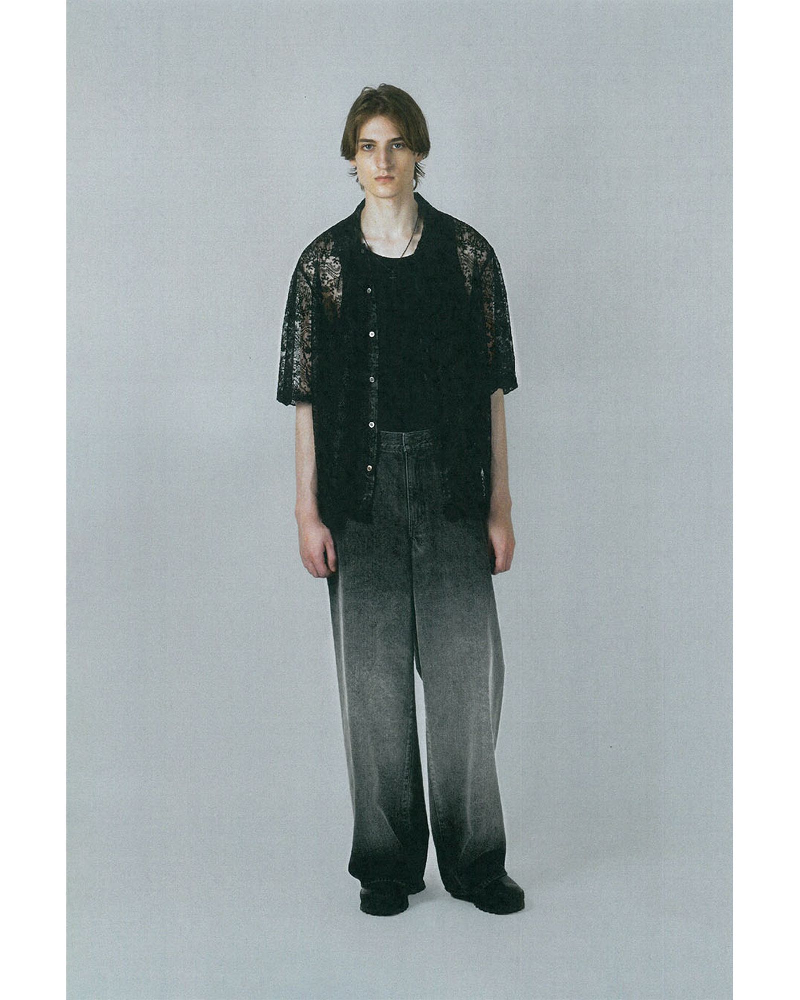 11.5oz GRADATION DENIM WIDE STRAIGHT PANTS