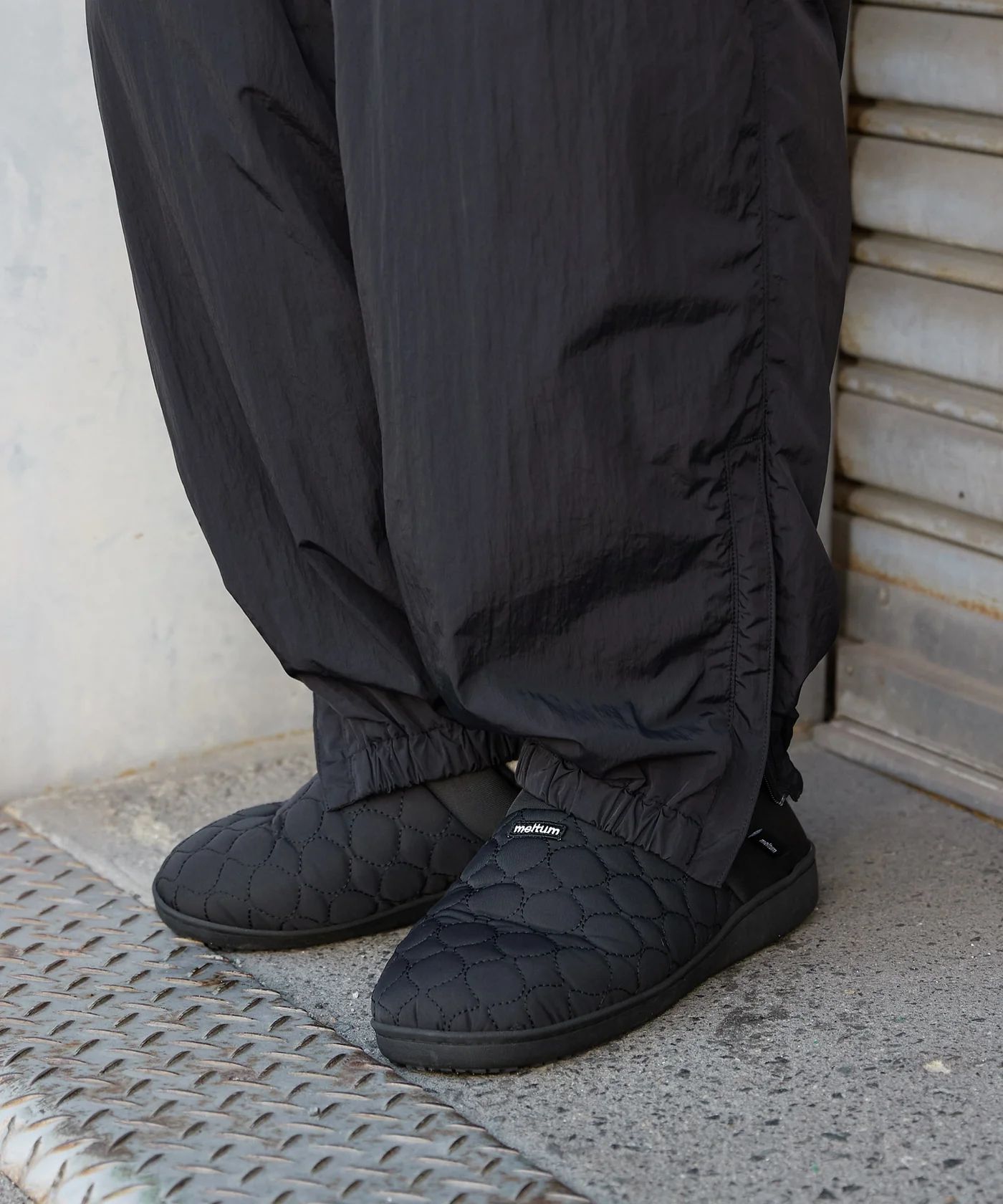 QUILT MOC SHOES / キルティング モックシューズ / ブラック / MTM-SS-0241-24-C