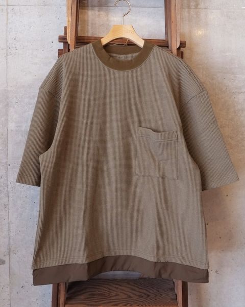 SOLOTEX Waffle S/S Tee / ショートスリーブTシャツ / カーキ /MW-CT26106