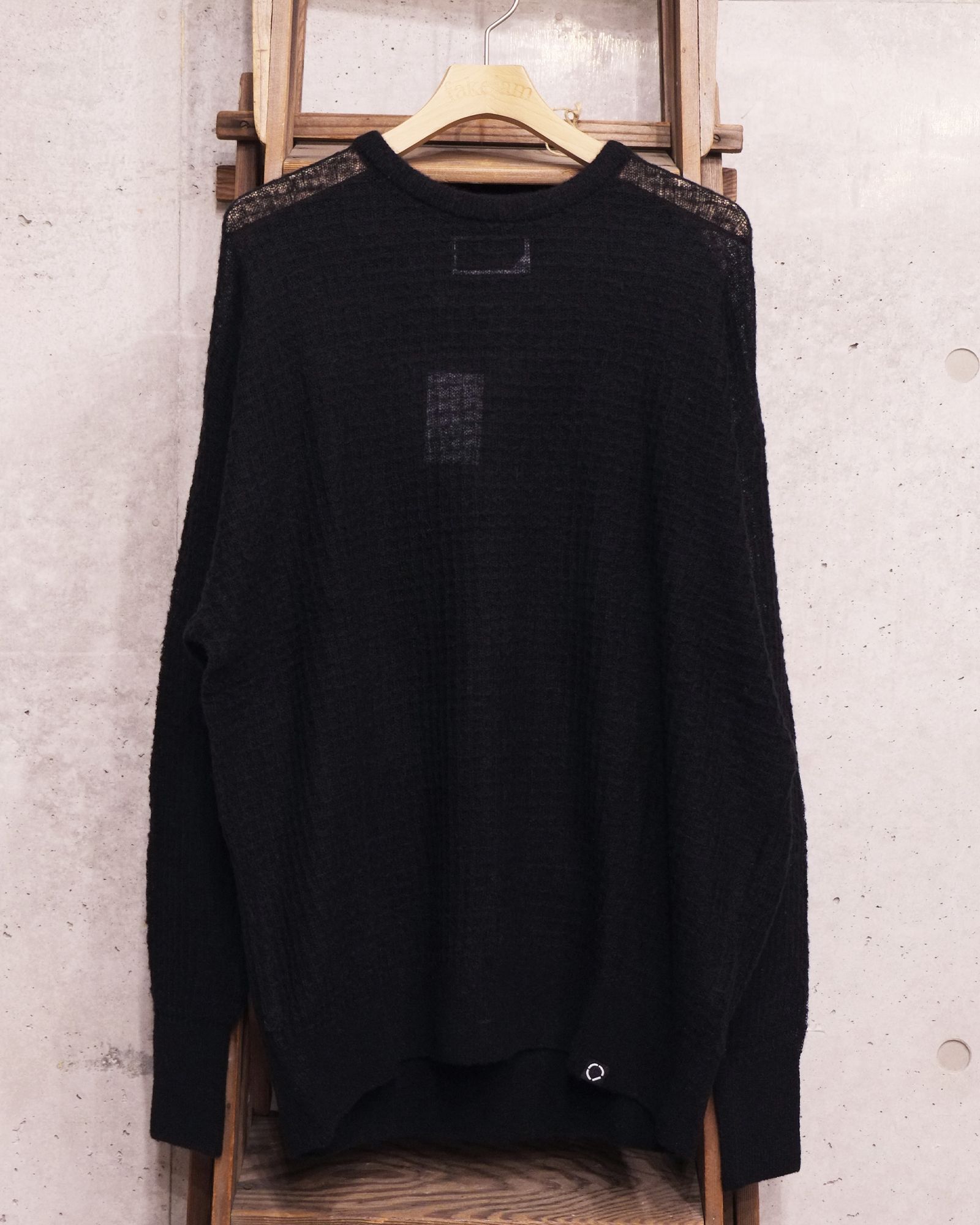 Aiy Merino Waffle Sweater / ニット / ブラック / PD-262-KN-071