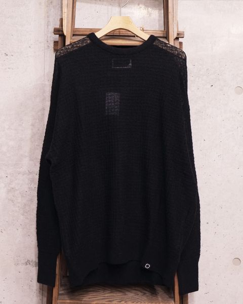 Aiy Merino Waffle Sweater / ニット / ブラック / PD-262-KN-071