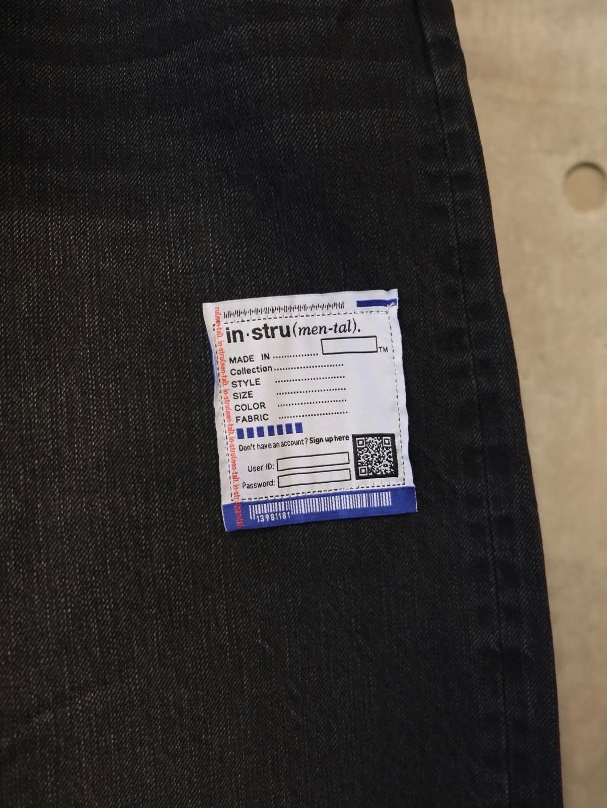 Hard Washed Selvage Denim Baggy Pants