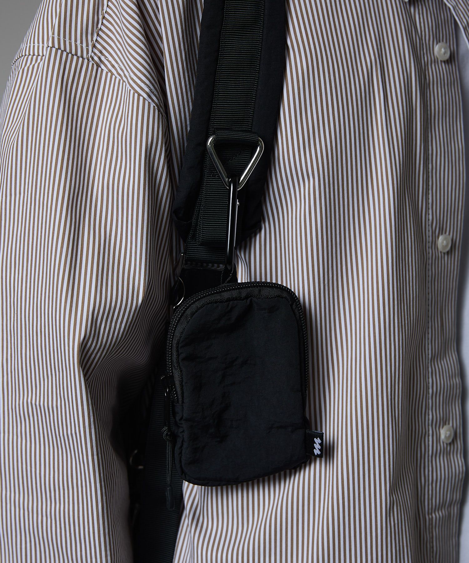 QUILTING POUCH SHOULDER BAG / キルティング ポーチ ショルダーバッグ / ブラック / MTM-BG-0162-23-C