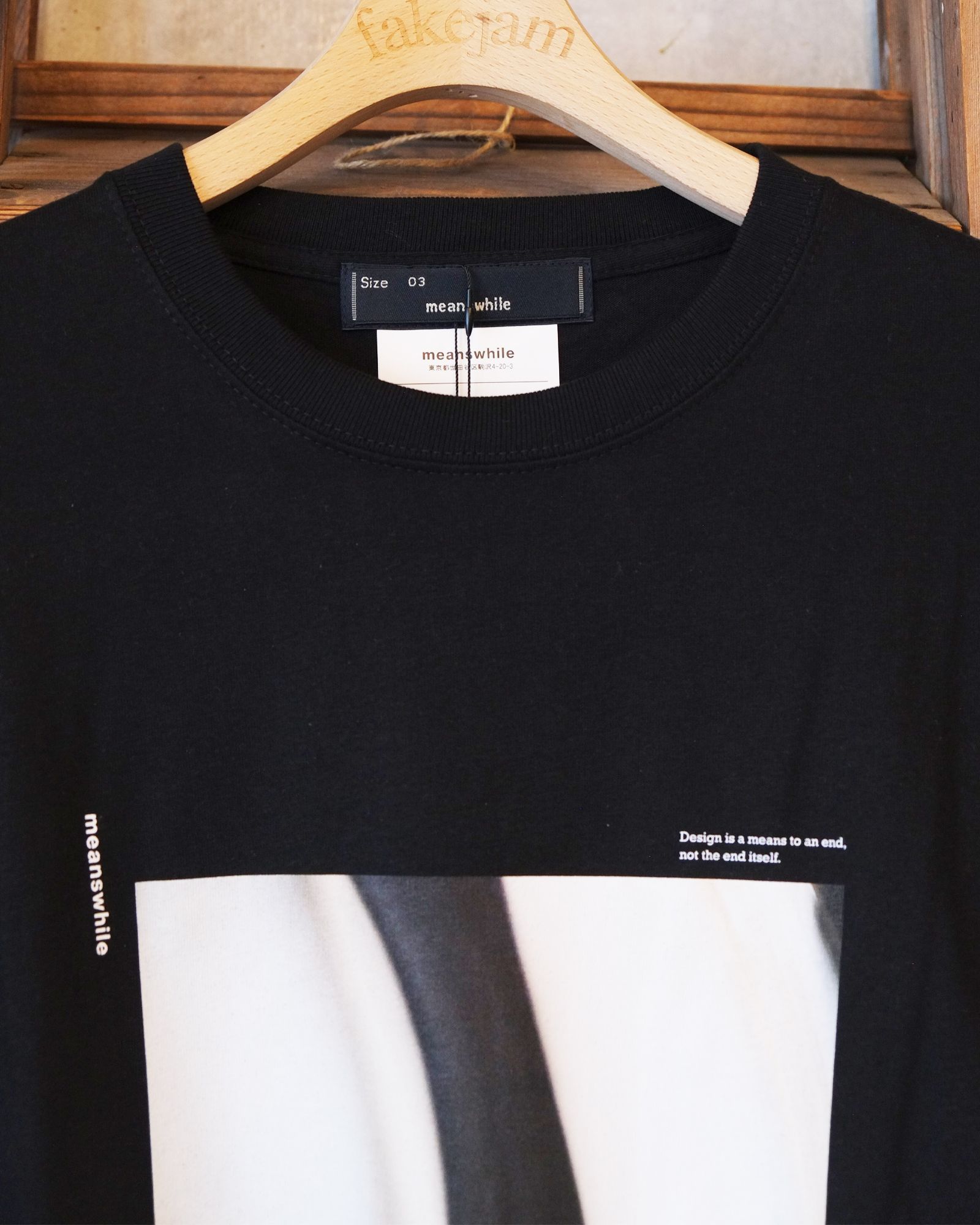 Abstract Photograph L/S Tee / ロングスリーブ Tシャツ / ブラック / MW-CT26102