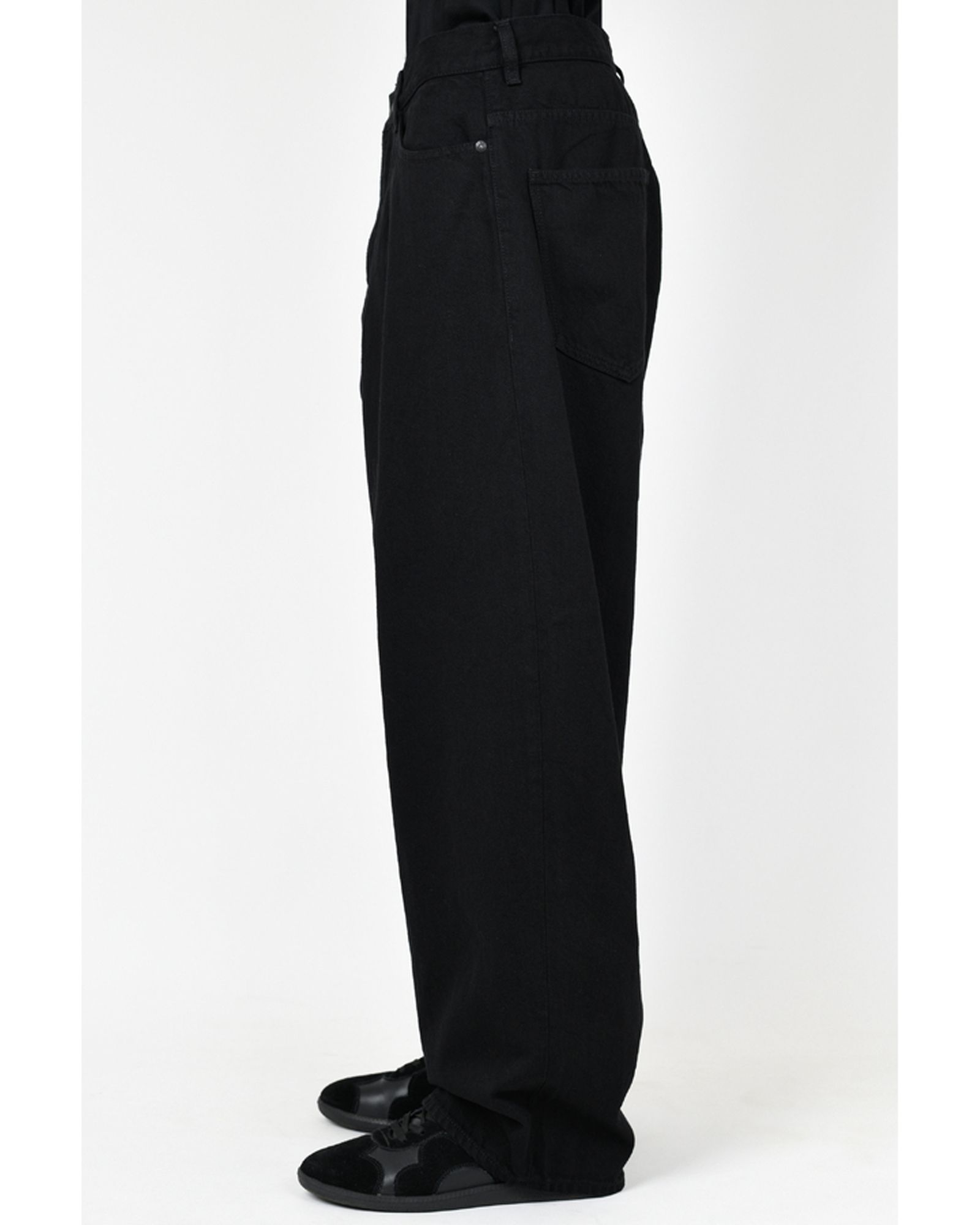 LAD MUSICIAN - 12oz Denim Tapered Baggy Pants | fakejam