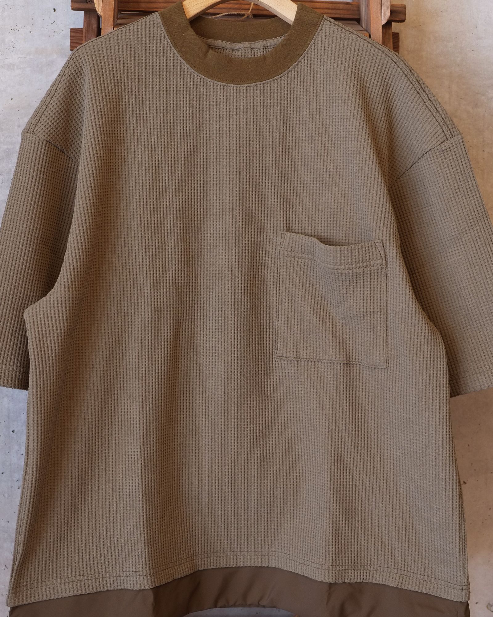 SOLOTEX Waffle S/S Tee / ショートスリーブTシャツ / カーキ /MW-CT26106