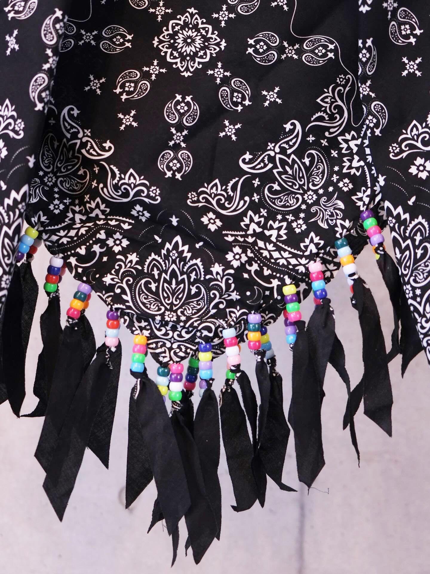 Bigsize Heart Fringe Bandana