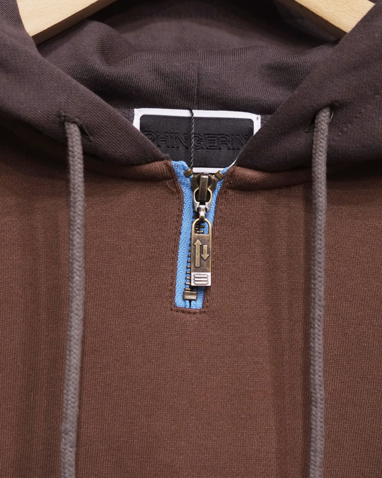 Mini Zip Hoodie / パーカー / ブラウン / PD-262-HCS-031