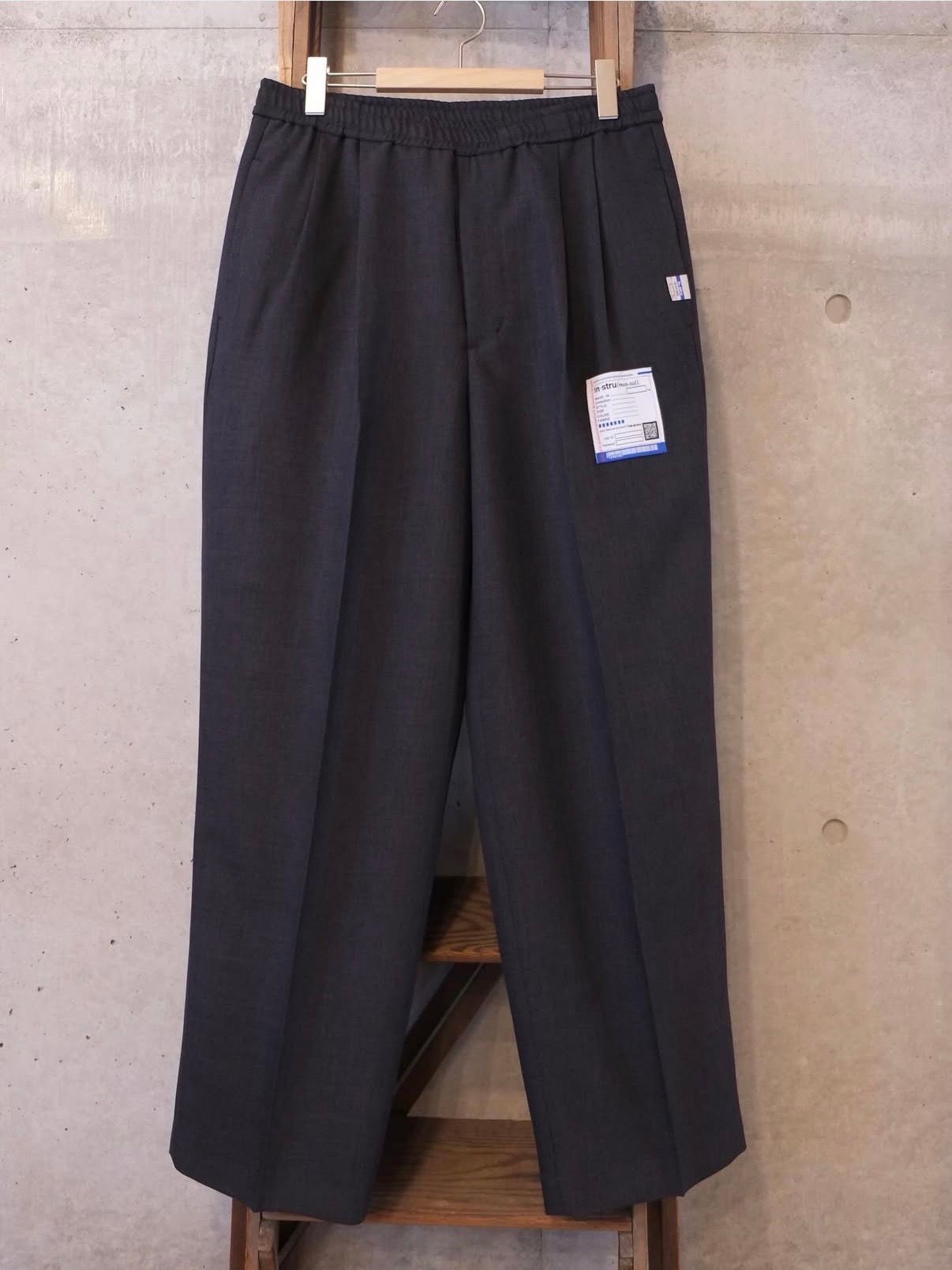 Sharkskin Wool Easy Pants